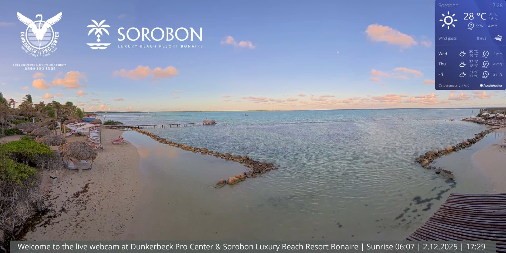 Carribean, Sorobon Beach Live Cam - Kralendijk, Bonaire, Bonaire Sint Eustatius and Saba, Netherland