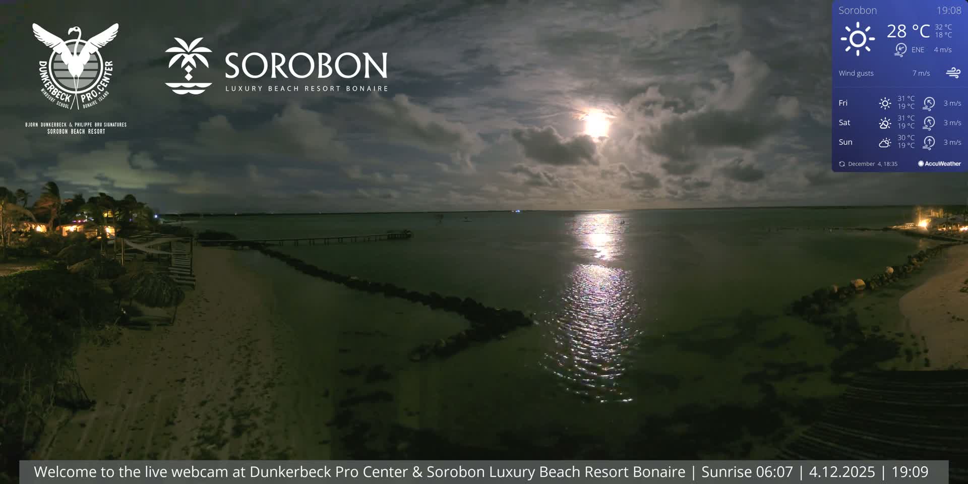 Carribean, Sorobon Beach Live Cam - Kralendijk, Bonaire, Bonaire Sint Eustatius and Saba, Netherland