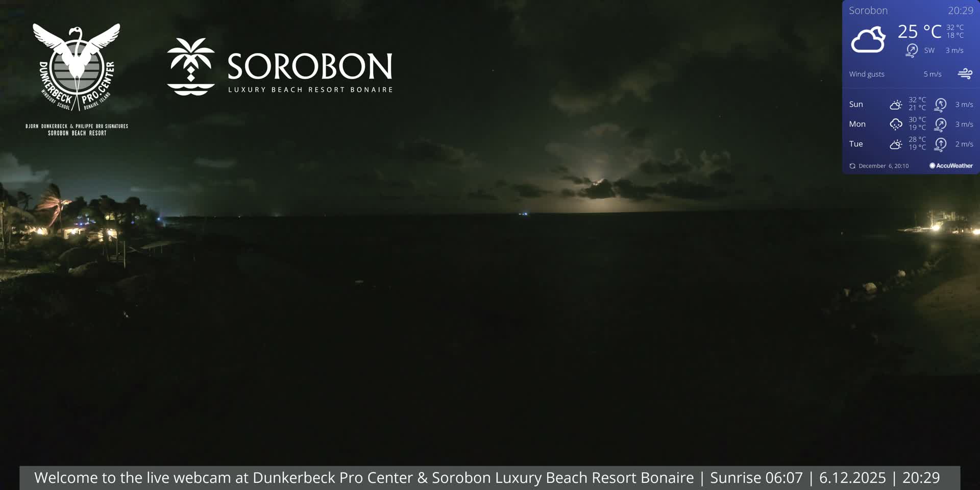 Carribean, Sorobon Beach Live Cam - Kralendijk, Bonaire, Bonaire Sint Eustatius and Saba, Netherland