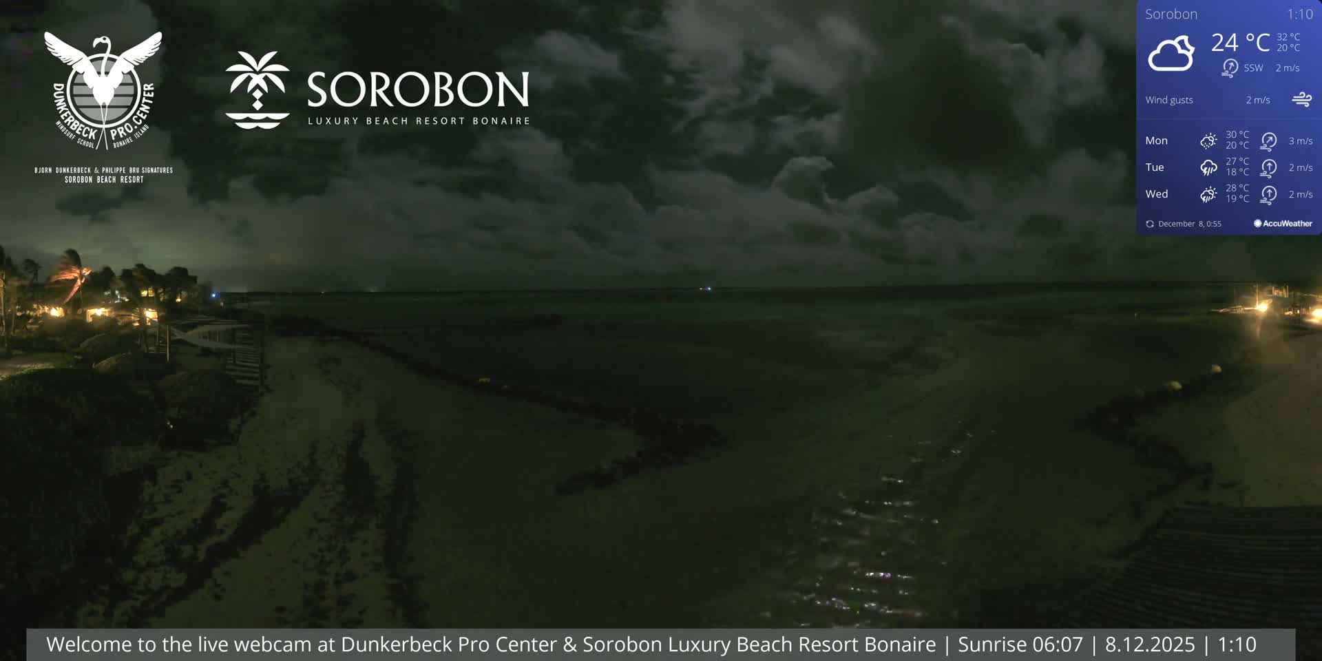 Carribean, Sorobon Beach Live Cam - Kralendijk, Bonaire, Bonaire Sint Eustatius and Saba, Netherland