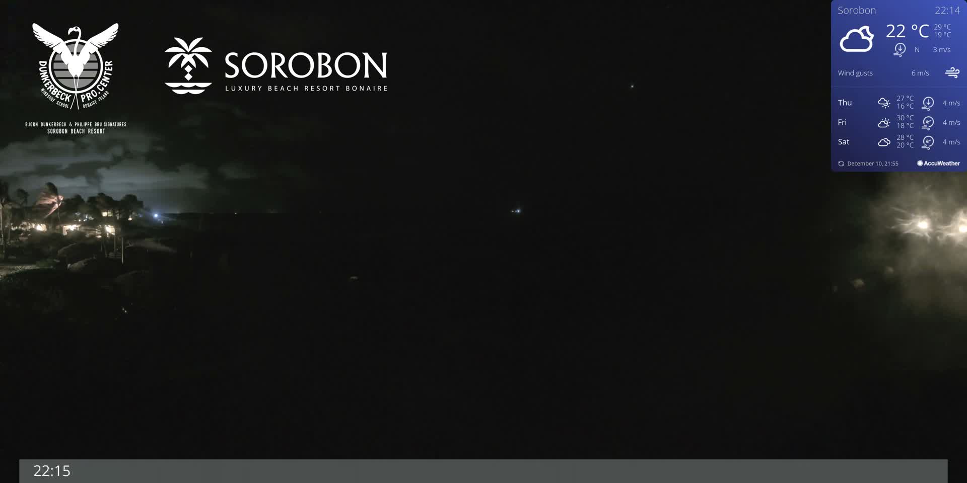 Carribean, Sorobon Beach Live Cam - Kralendijk, Bonaire, Bonaire Sint Eustatius and Saba, Netherland