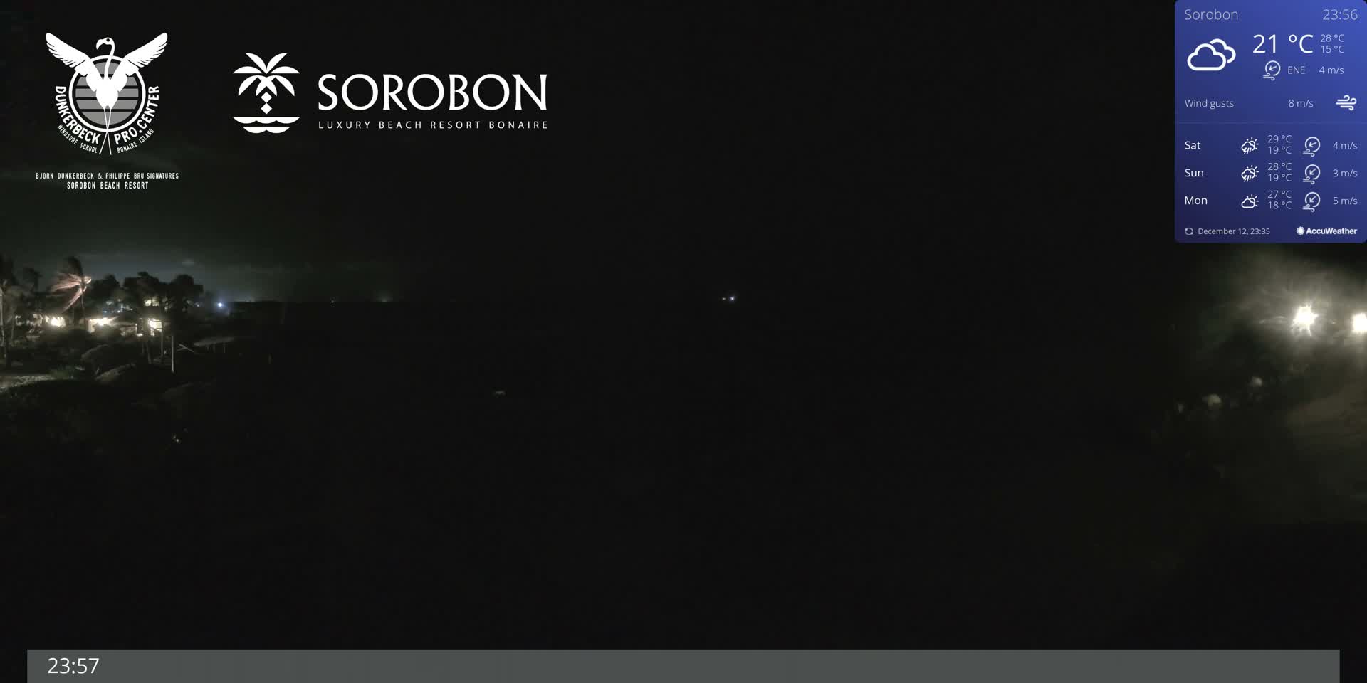 Carribean, Sorobon Beach Live Cam - Kralendijk, Bonaire, Bonaire Sint Eustatius and Saba, Netherland