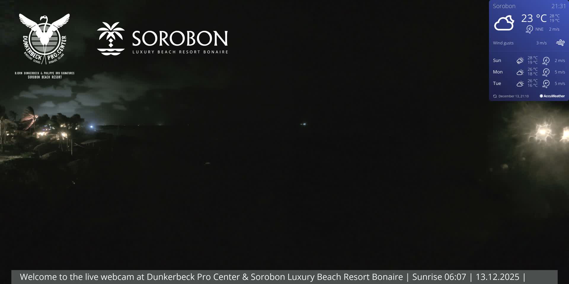 Carribean, Sorobon Beach Live Cam - Kralendijk, Bonaire, Bonaire Sint Eustatius and Saba, Netherland