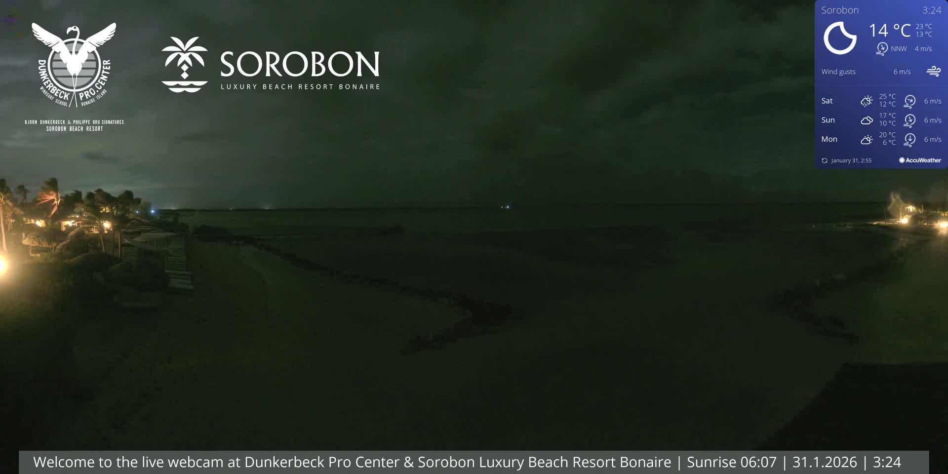 Carribean, Sorobon Beach Live Cam - Kralendijk, Bonaire, Bonaire Sint Eustatius and Saba, Netherland