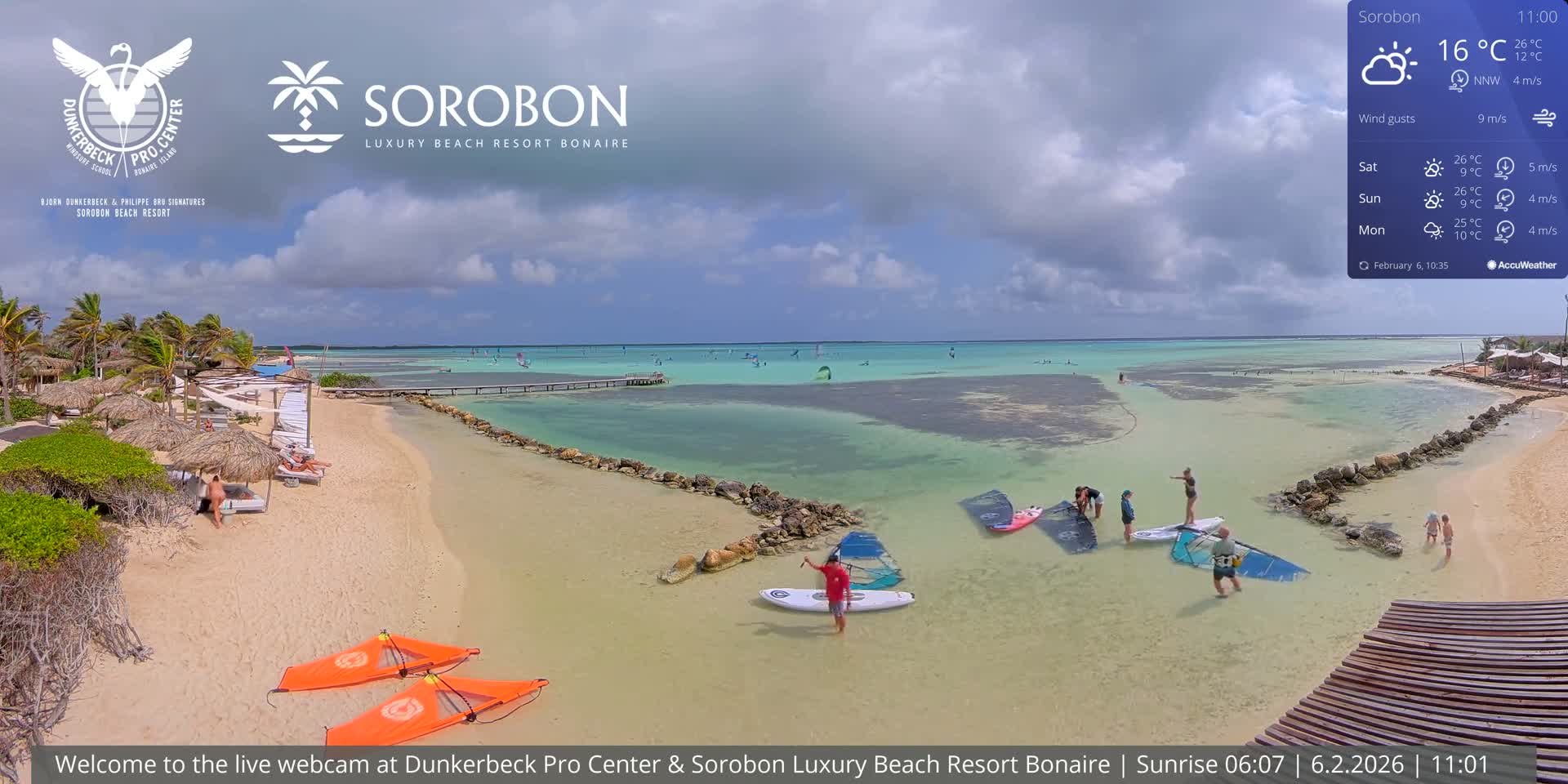 Carribean, Sorobon Beach Live Cam - Kralendijk, Bonaire, Bonaire Sint Eustatius and Saba, Netherland