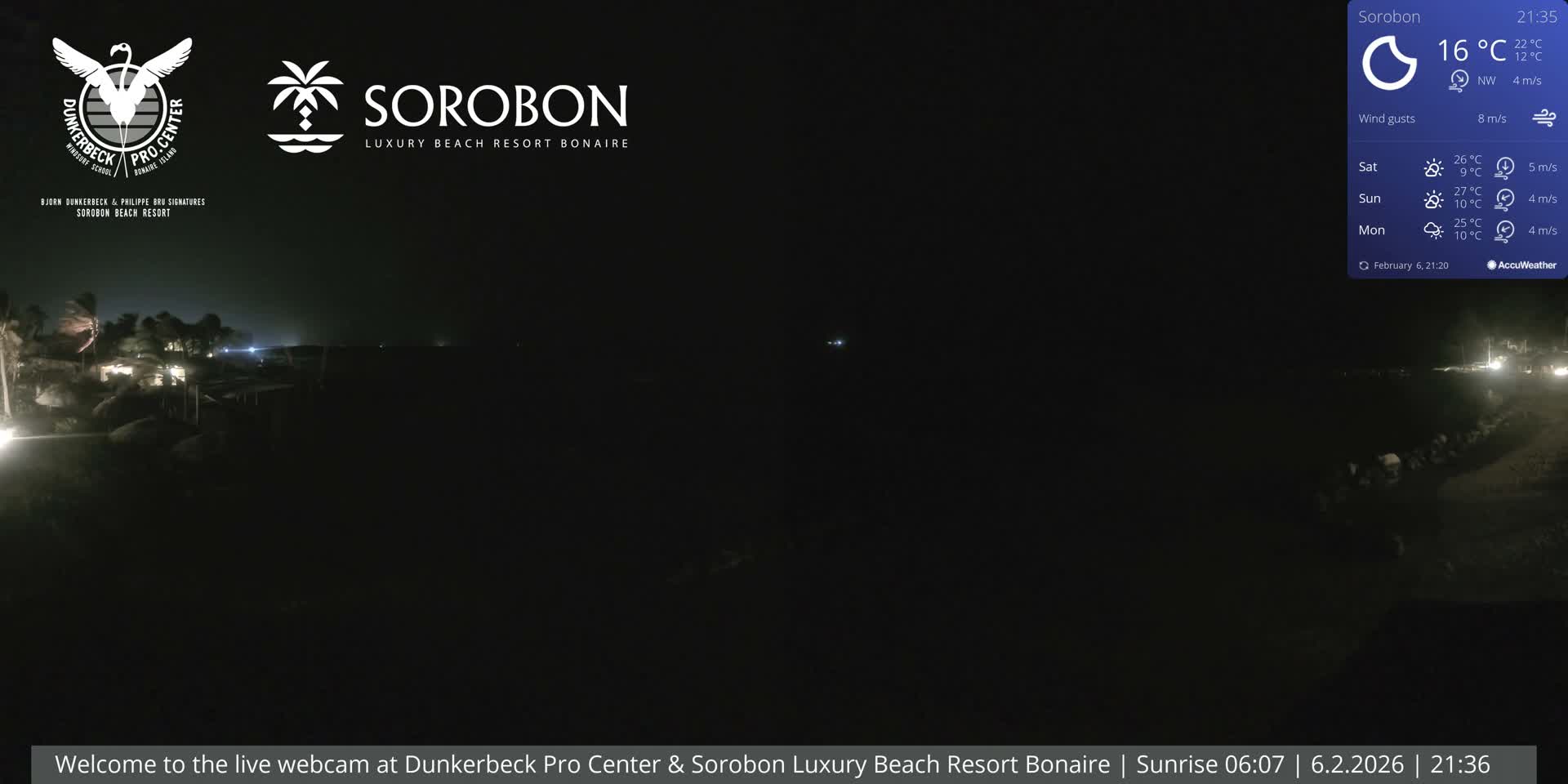 Carribean, Sorobon Beach Live Cam - Kralendijk, Bonaire, Bonaire Sint Eustatius and Saba, Netherland