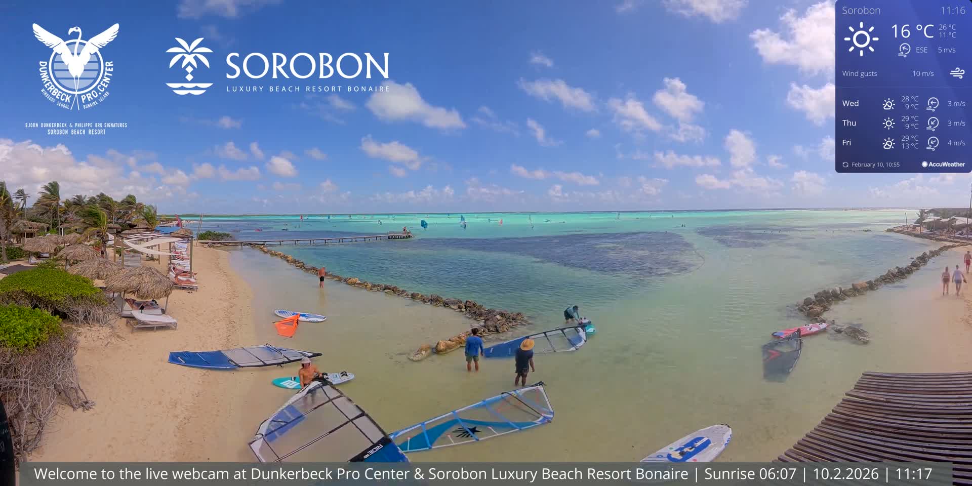 Carribean, Sorobon Beach Live Cam - Kralendijk, Bonaire, Bonaire Sint Eustatius and Saba, Netherland