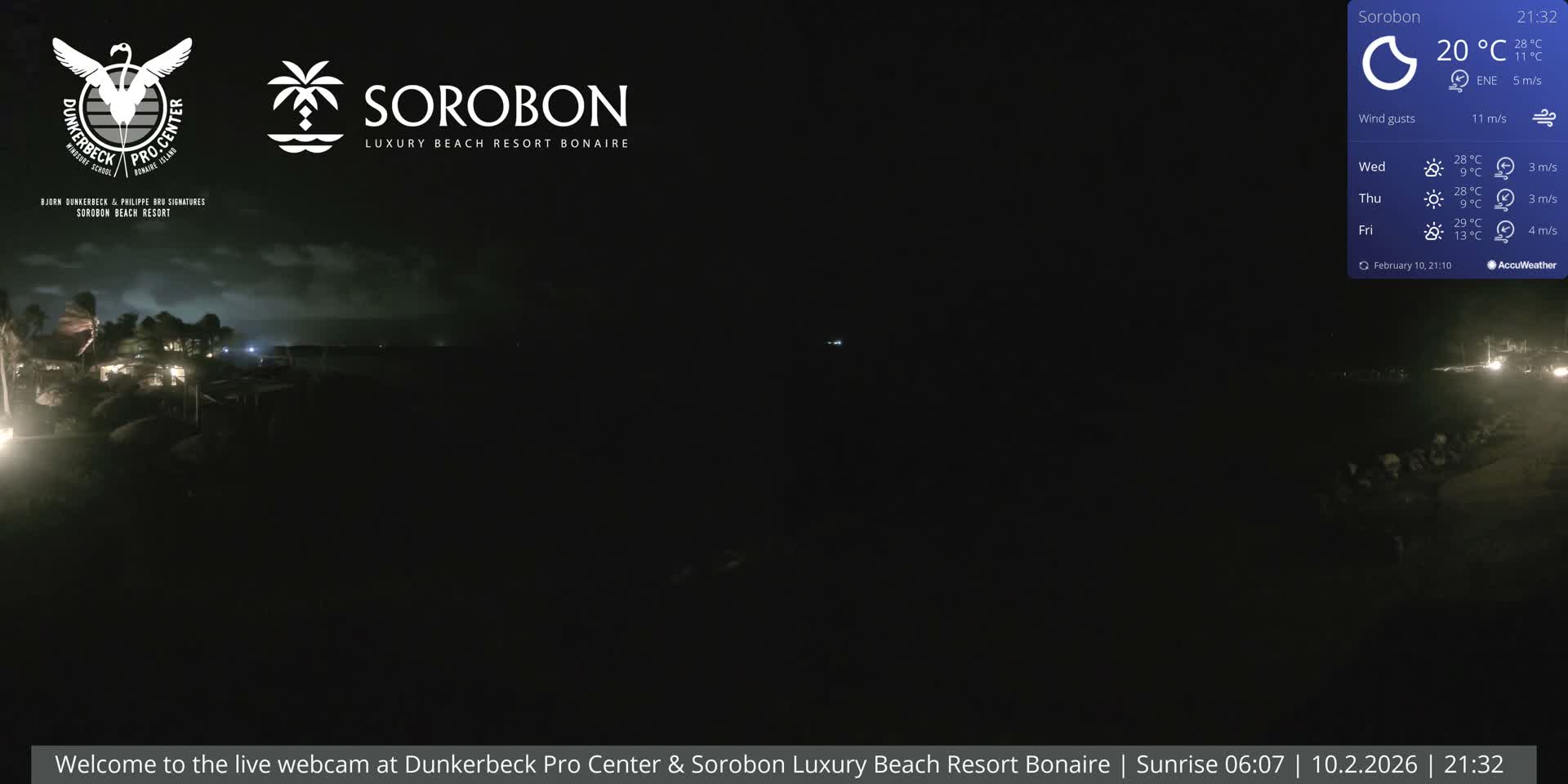 Carribean, Sorobon Beach Live Cam - Kralendijk, Bonaire, Bonaire Sint Eustatius and Saba, Netherland