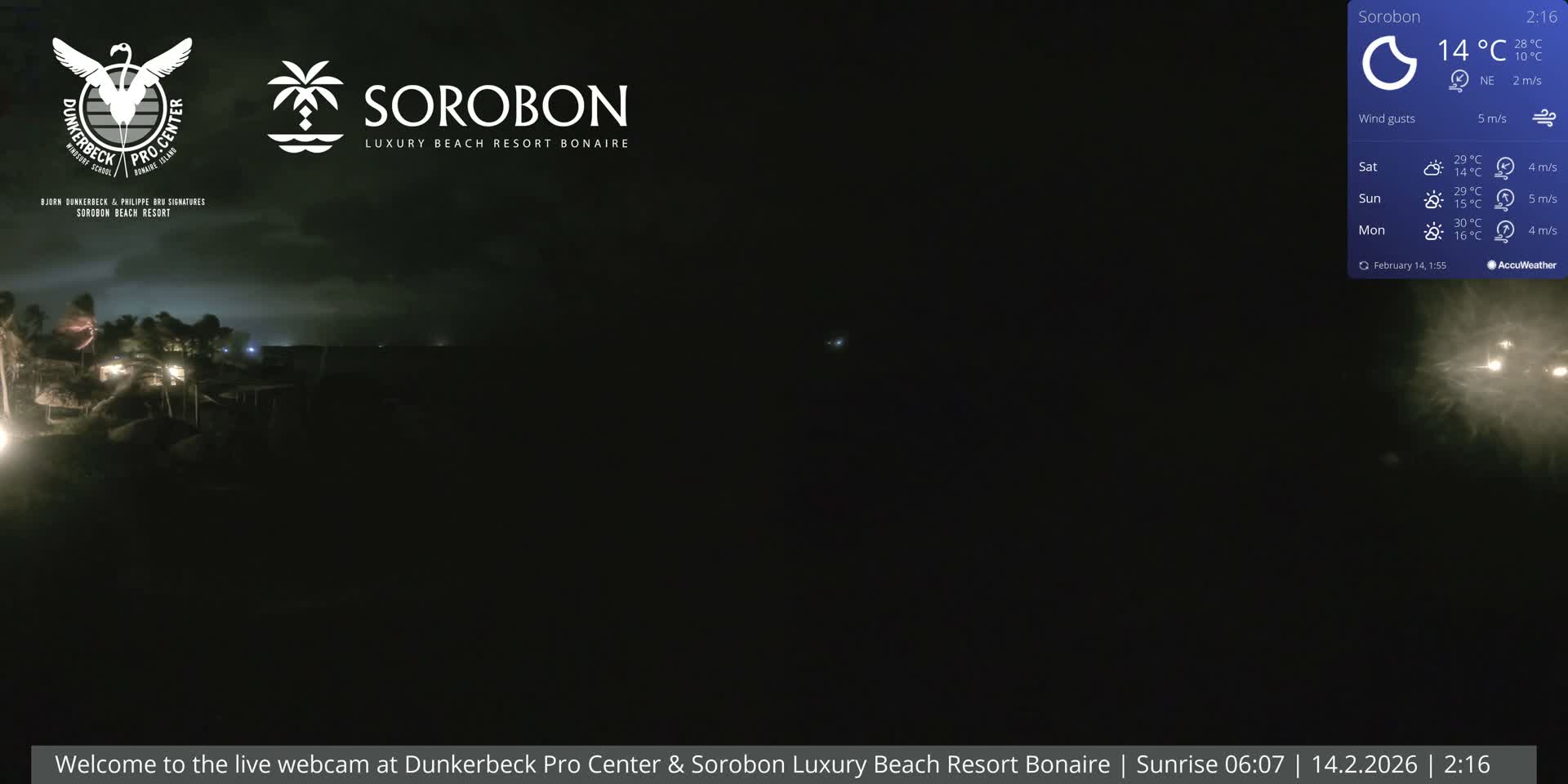 Carribean, Sorobon Beach Live Cam - Kralendijk, Bonaire, Bonaire Sint Eustatius and Saba, Netherland