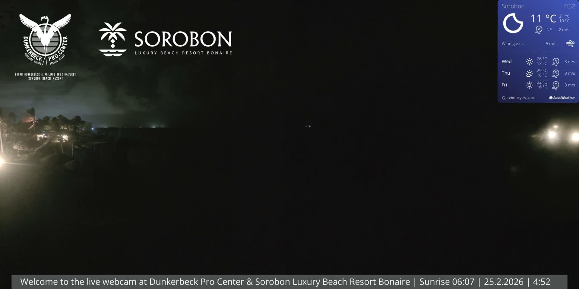 Carribean, Sorobon Beach Live Cam - Kralendijk, Bonaire, Bonaire Sint Eustatius and Saba, Netherland