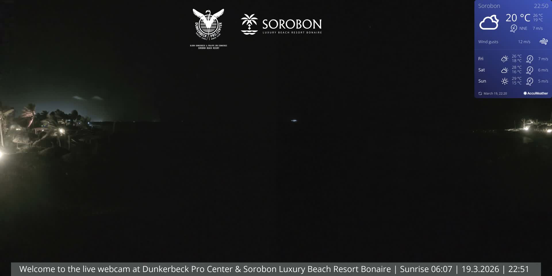 Carribean, Sorobon Beach Live Cam - Kralendijk, Bonaire, Bonaire Sint Eustatius and Saba, Netherland