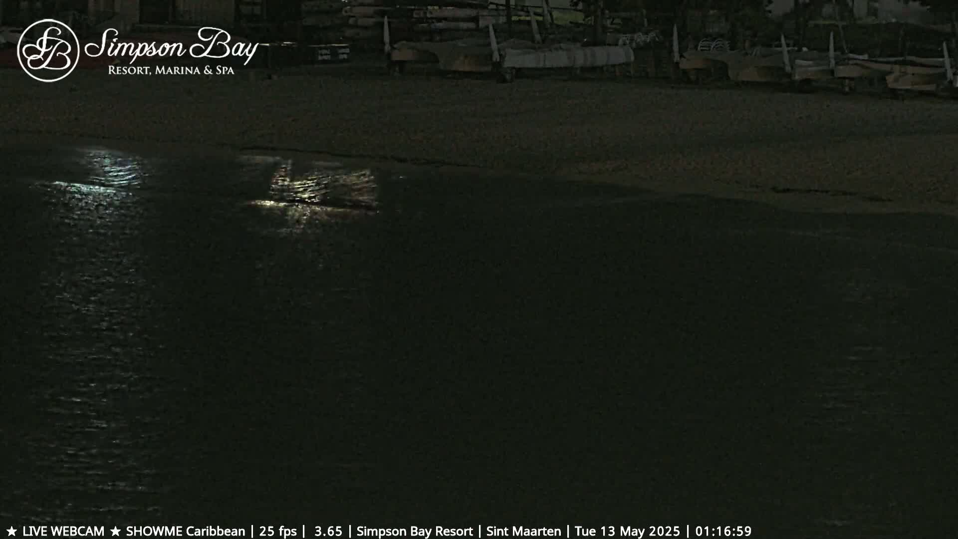 Carribean , Sint Maarten Kim Sha Beach Live Cam - Simpson Bay, Sint Maarten, Netherland
