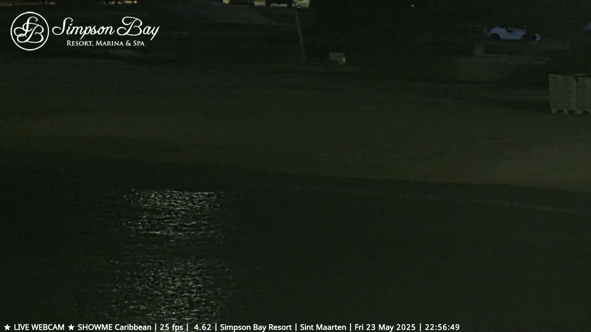 Carribean , Sint Maarten Kim Sha Beach Live Cam - Simpson Bay, Sint Maarten, Netherland