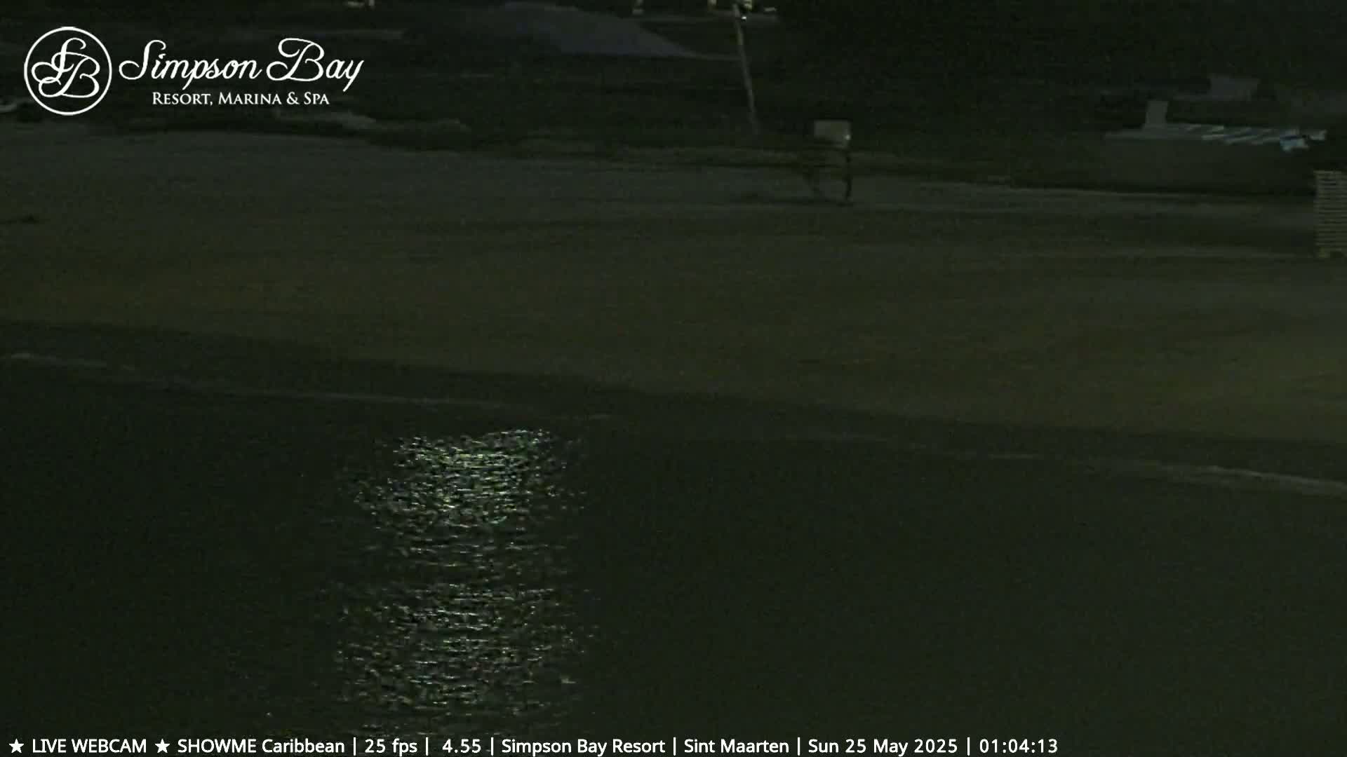 Carribean , Sint Maarten Kim Sha Beach Live Cam - Simpson Bay, Sint Maarten, Netherland