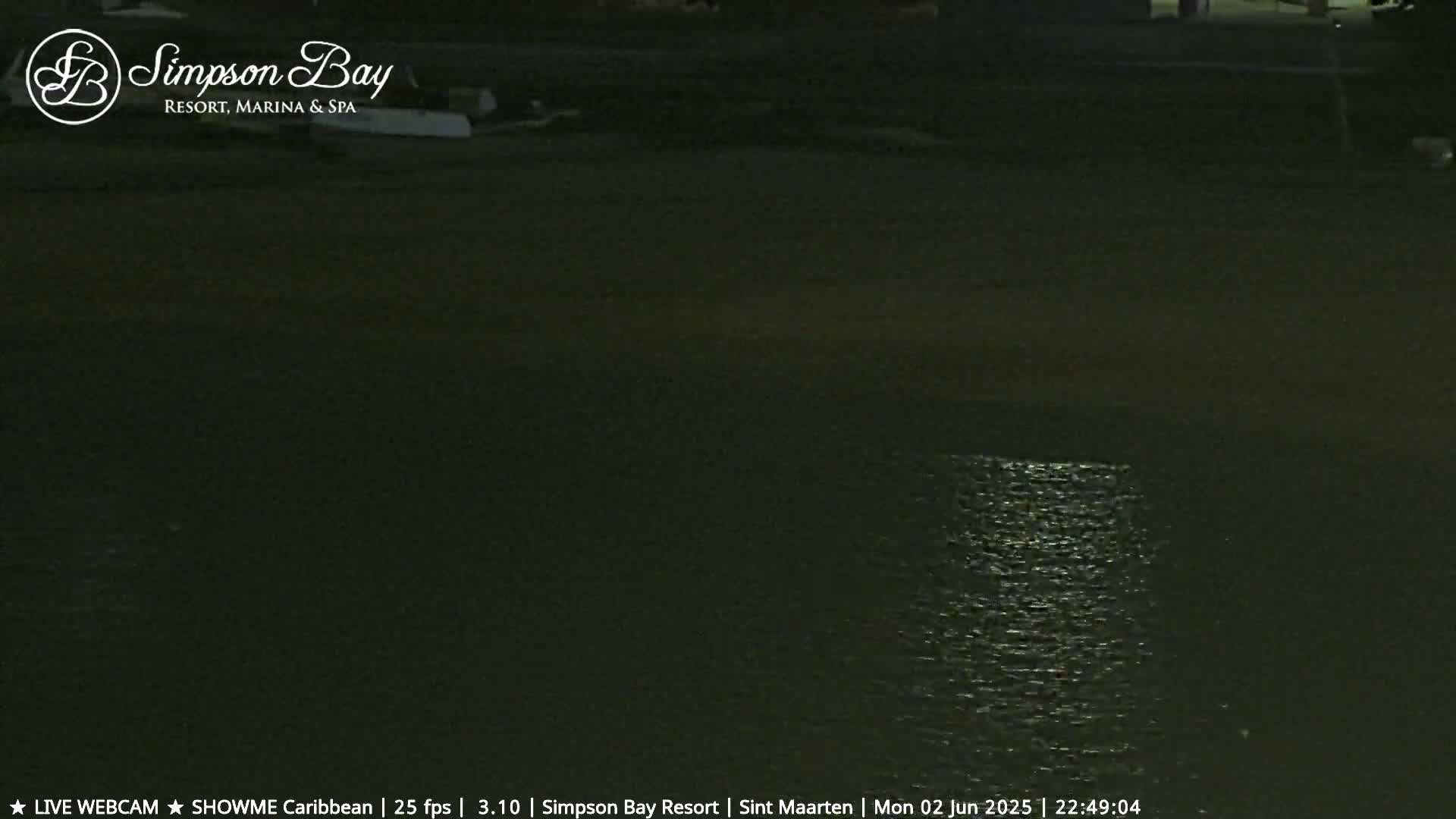 Carribean , Sint Maarten Kim Sha Beach Live Cam - Simpson Bay, Sint Maarten, Netherland