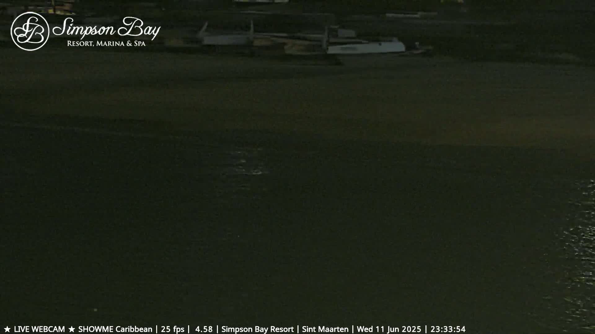 Carribean , Sint Maarten Kim Sha Beach Live Cam - Simpson Bay, Sint Maarten, Netherland
