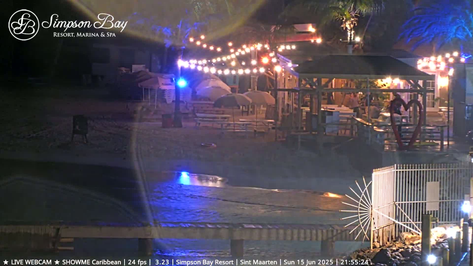 Carribean , Sint Maarten Kim Sha Beach Live Cam - Simpson Bay, Sint Maarten, Netherland