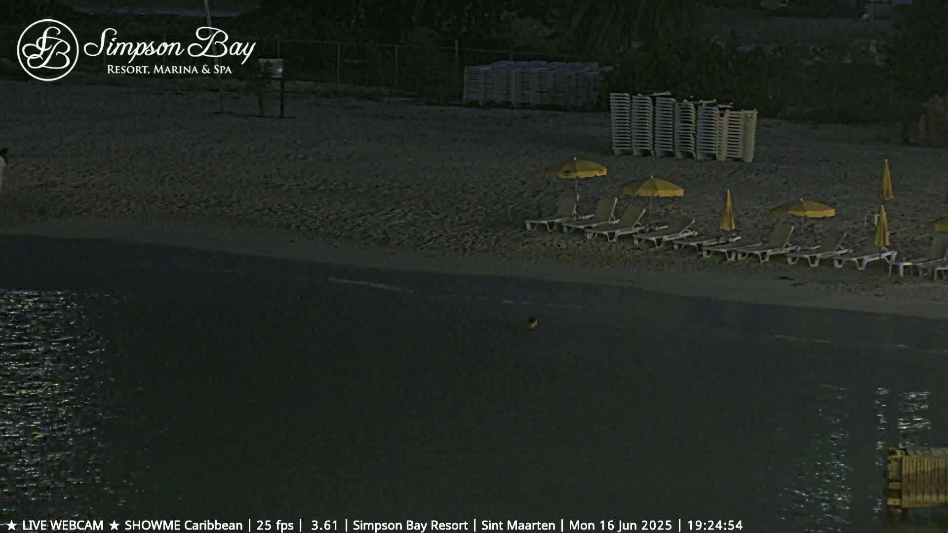 Carribean , Sint Maarten Kim Sha Beach Live Cam - Simpson Bay, Sint Maarten, Netherland
