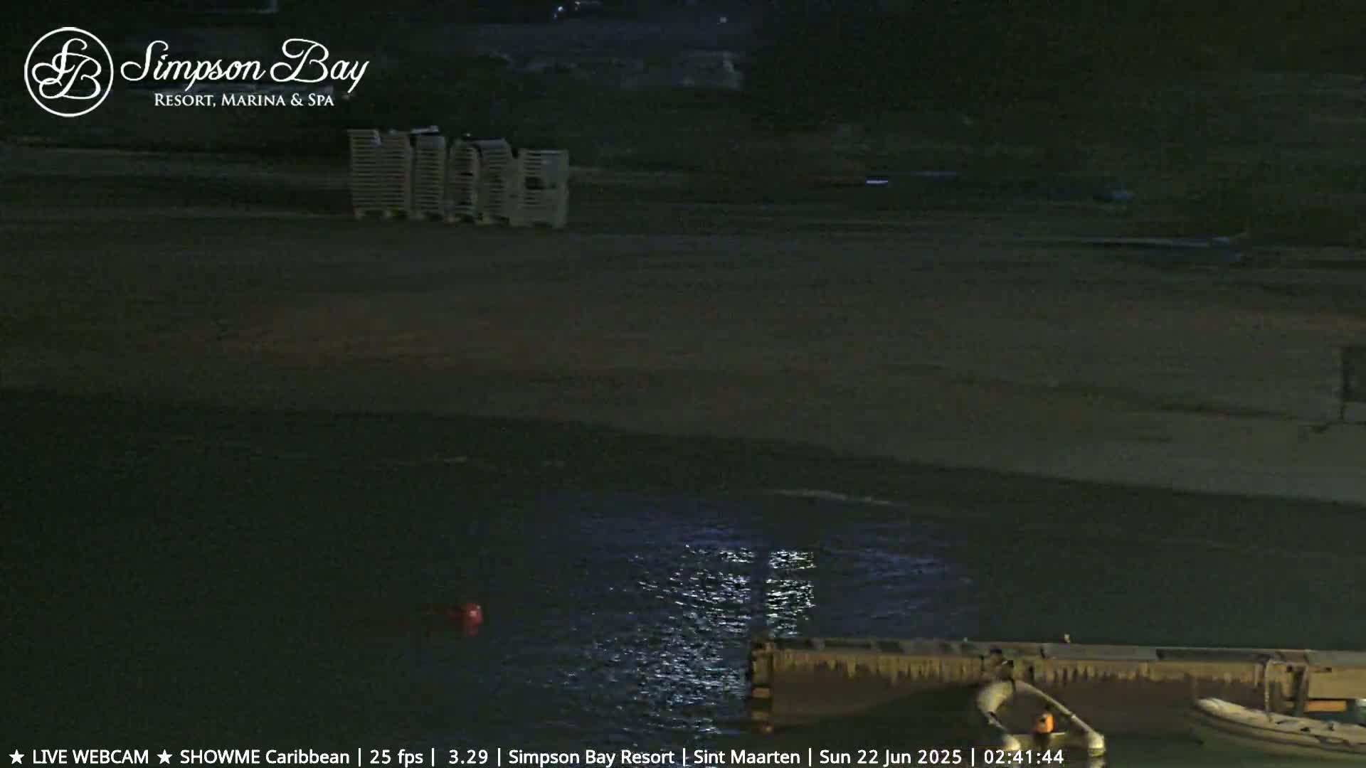 Carribean , Sint Maarten Kim Sha Beach Live Cam - Simpson Bay, Sint Maarten, Netherland