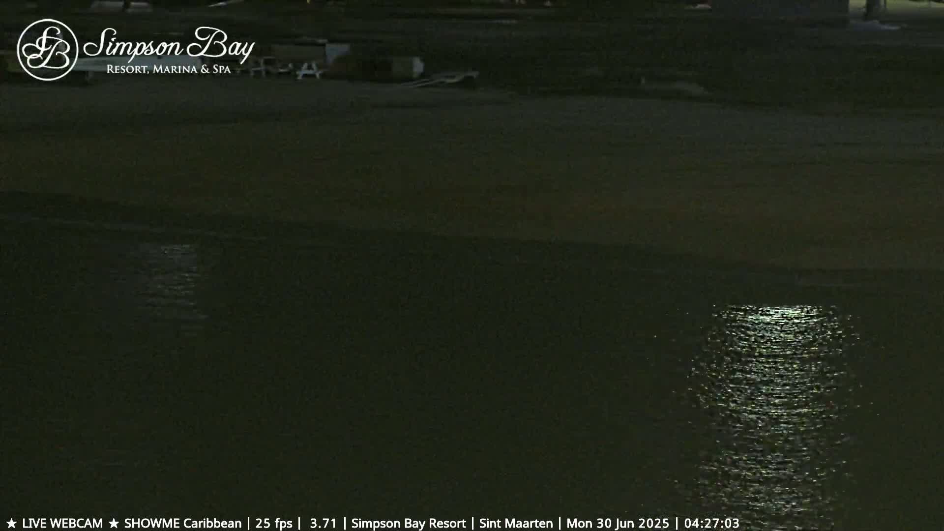 Carribean , Sint Maarten Kim Sha Beach Live Cam - Simpson Bay, Sint Maarten, Netherland