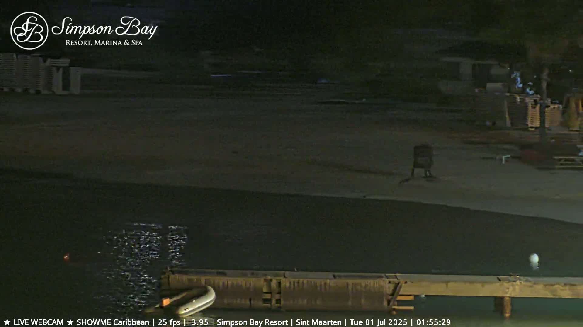 Carribean , Sint Maarten Kim Sha Beach Live Cam - Simpson Bay, Sint Maarten, Netherland