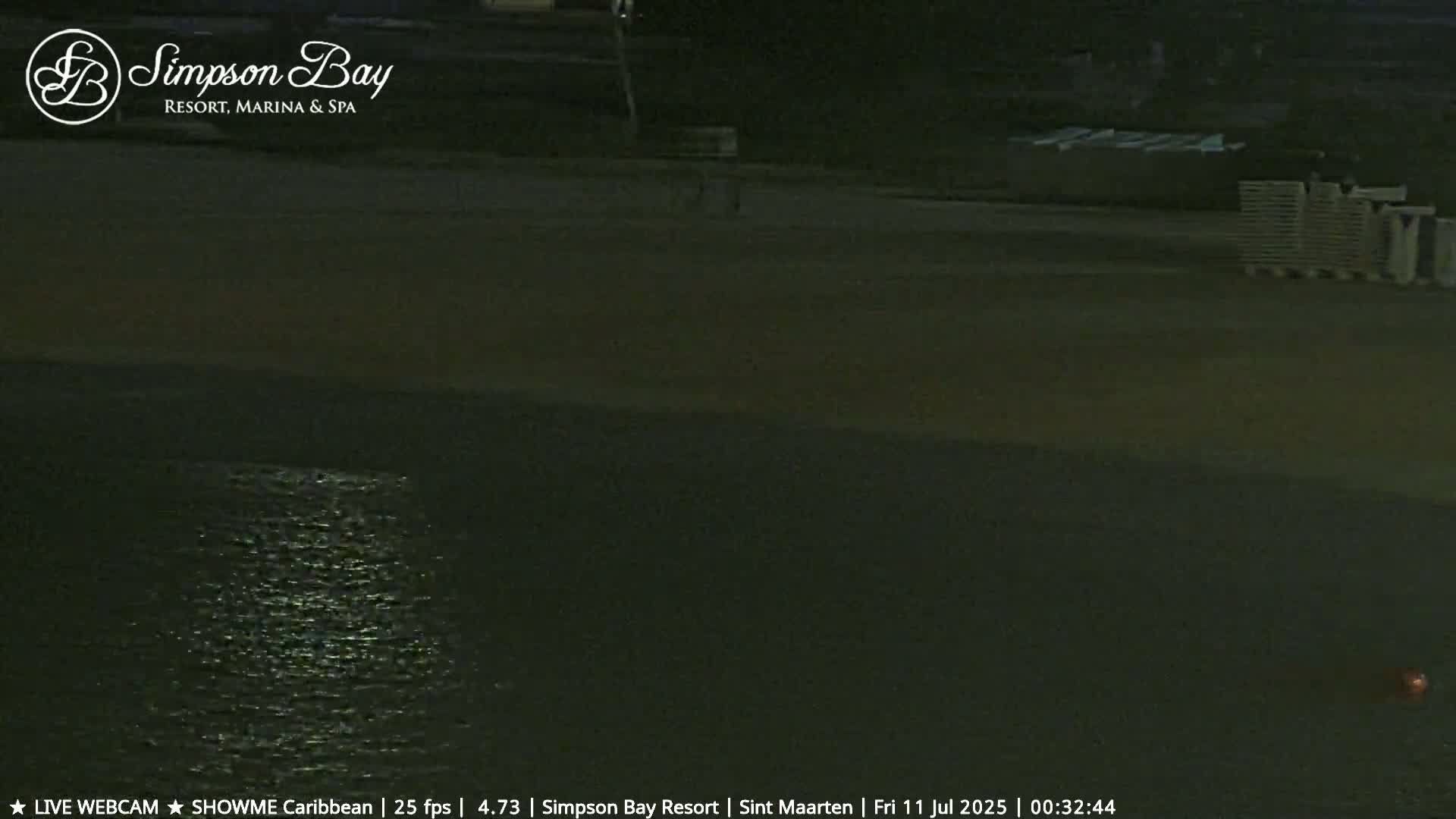 Carribean , Sint Maarten Kim Sha Beach Live Cam - Simpson Bay, Sint Maarten, Netherland