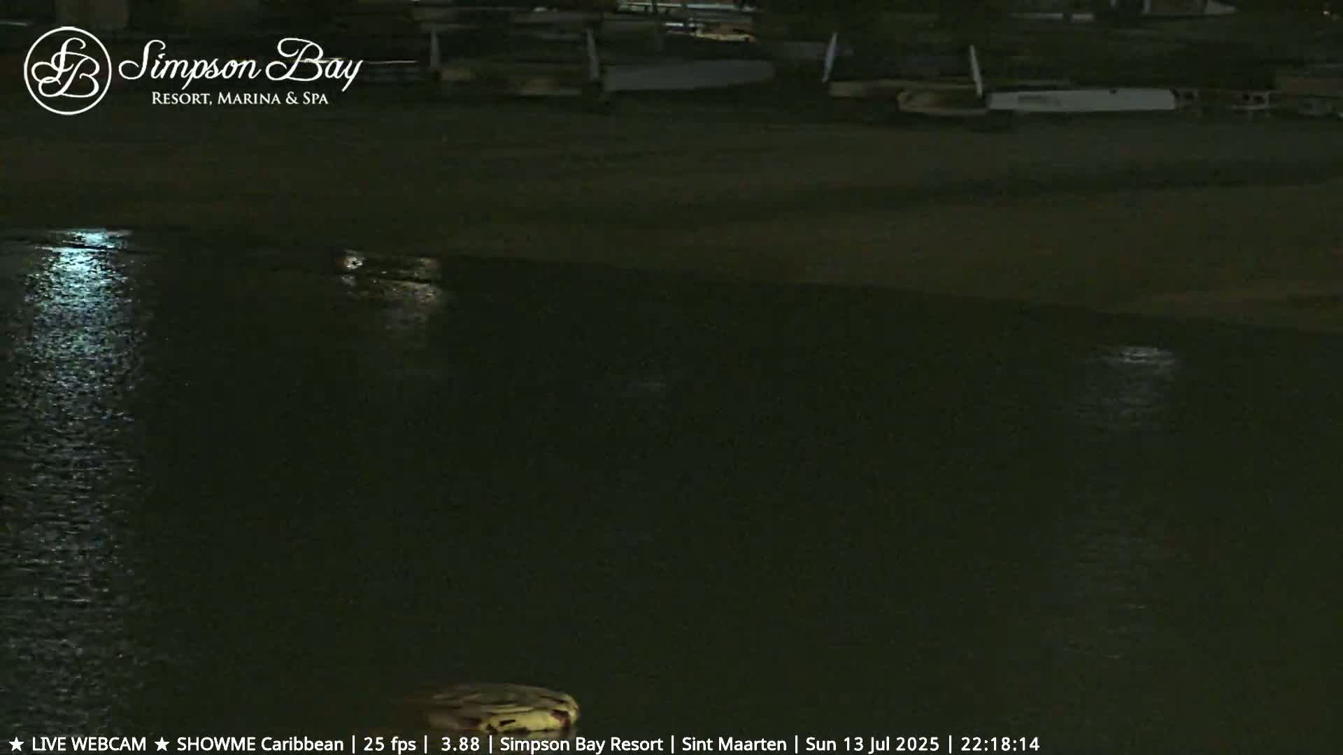 Carribean , Sint Maarten Kim Sha Beach Live Cam - Simpson Bay, Sint Maarten, Netherland