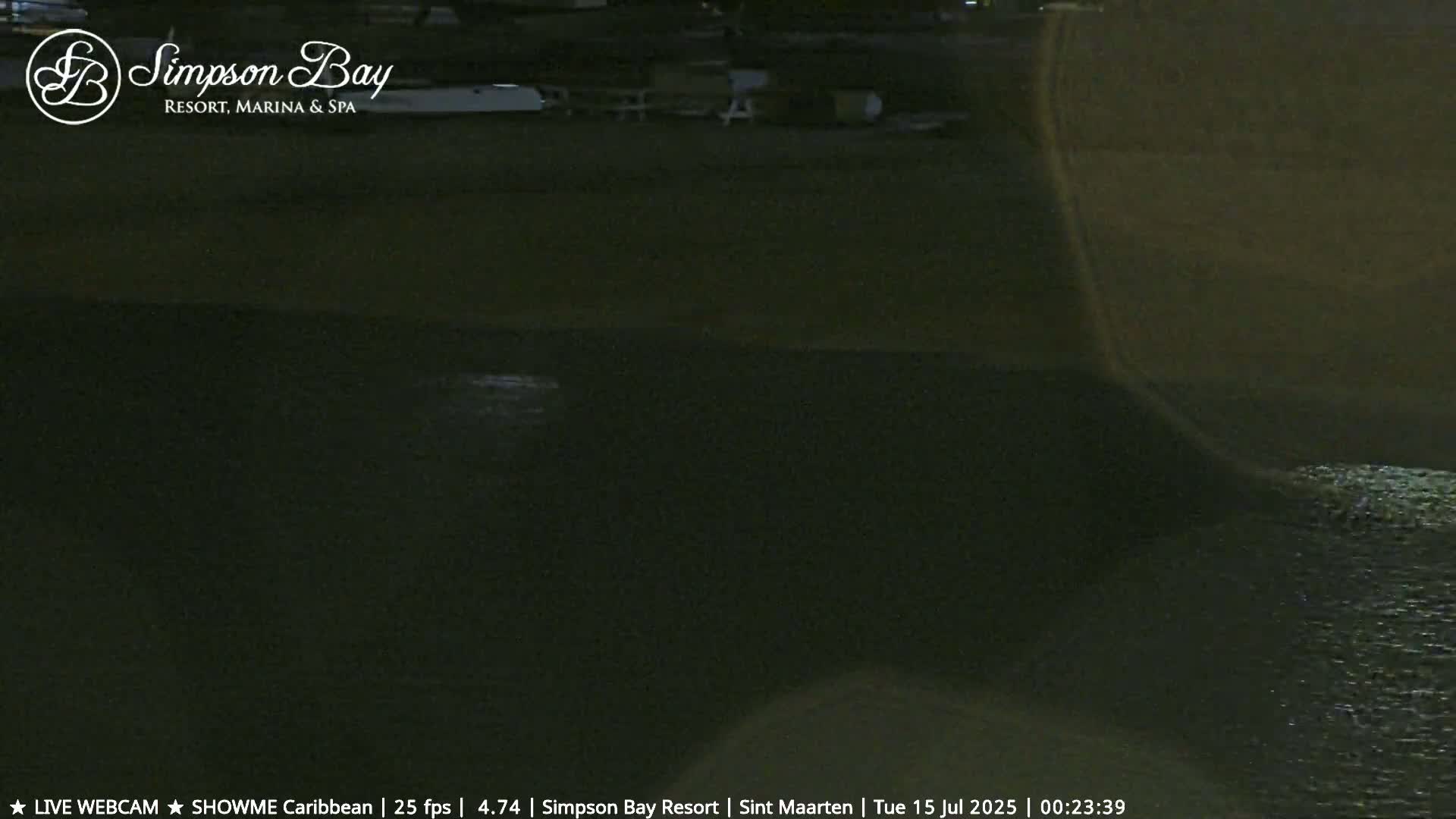 Carribean , Sint Maarten Kim Sha Beach Live Cam - Simpson Bay, Sint Maarten, Netherland