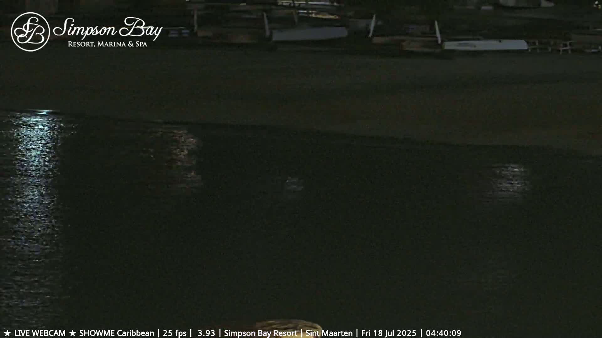 Carribean , Sint Maarten Kim Sha Beach Live Cam - Simpson Bay, Sint Maarten, Netherland