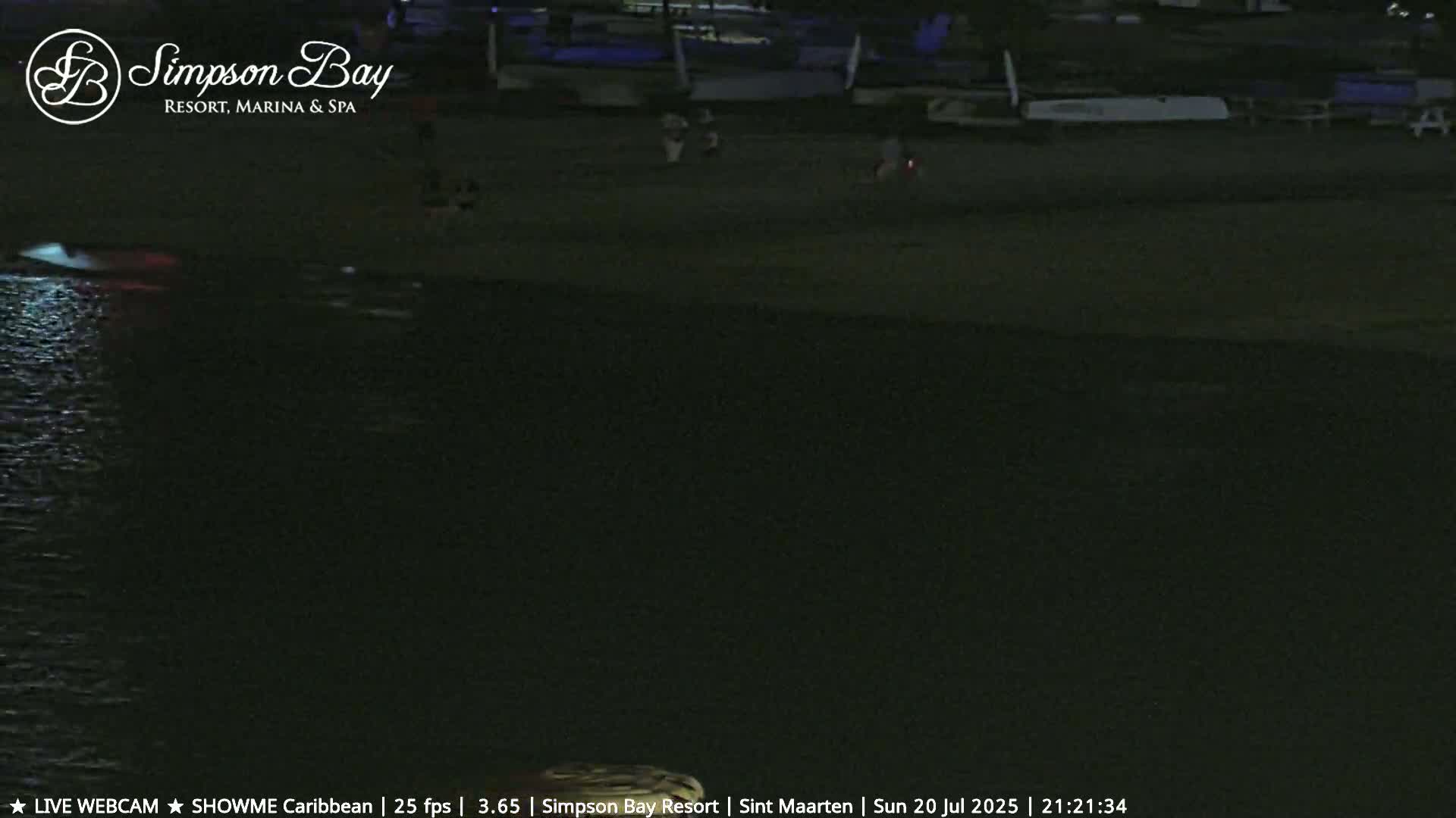 Carribean , Sint Maarten Kim Sha Beach Live Cam - Simpson Bay, Sint Maarten, Netherland