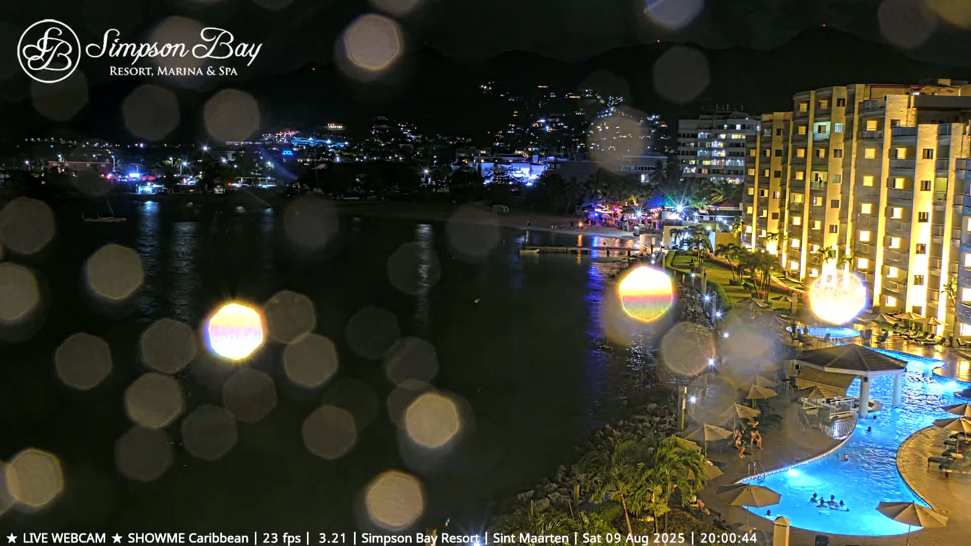 Carribean , Sint Maarten Kim Sha Beach Live Cam - Simpson Bay, Sint Maarten, Netherland