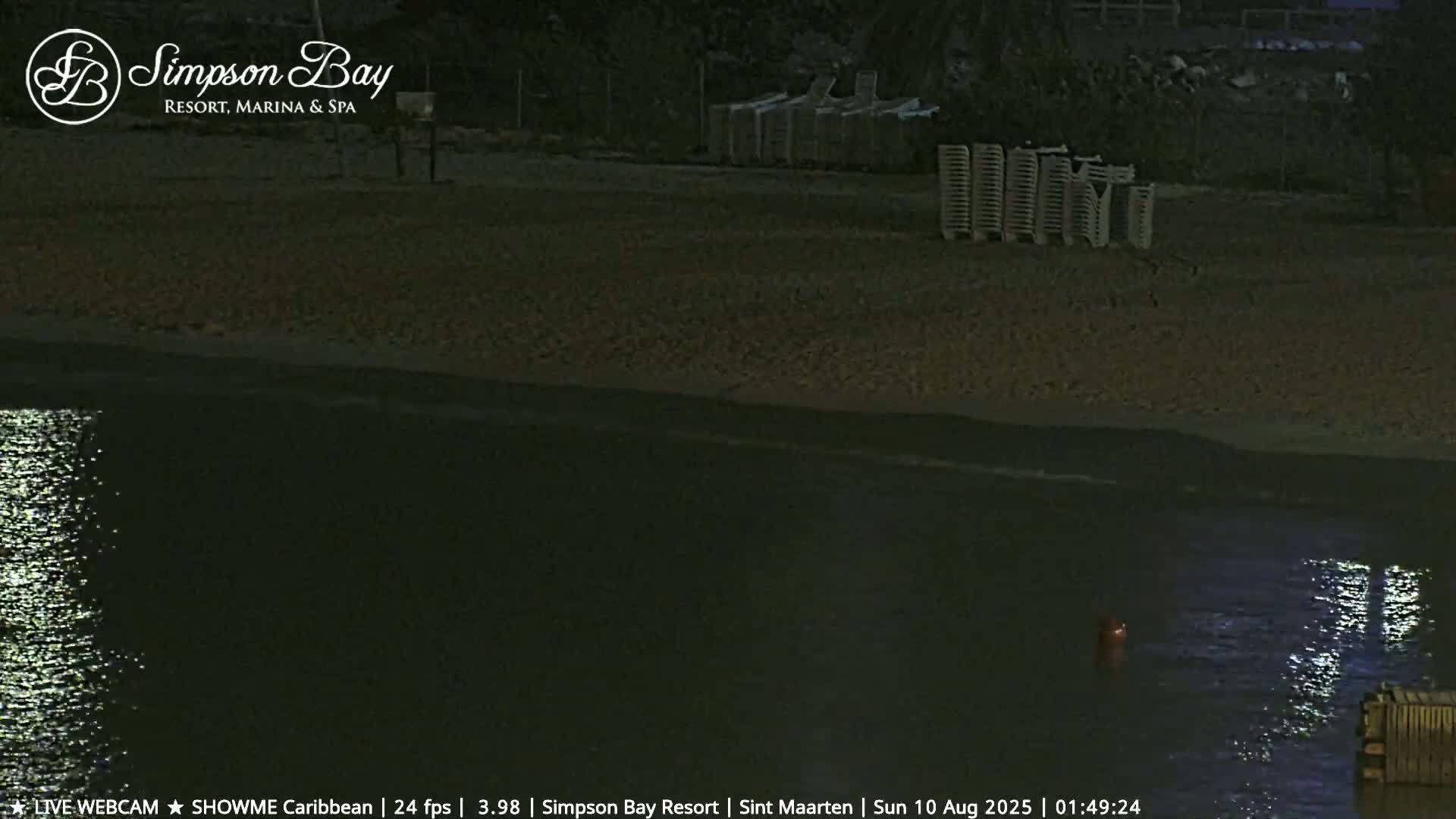 Carribean , Sint Maarten Kim Sha Beach Live Cam - Simpson Bay, Sint Maarten, Netherland