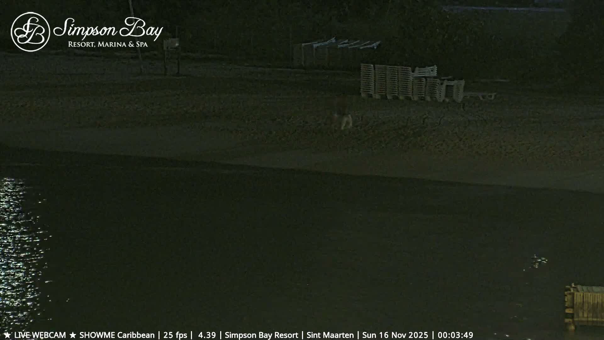 Carribean , Sint Maarten Kim Sha Beach Live Cam - Simpson Bay, Sint Maarten, Netherland