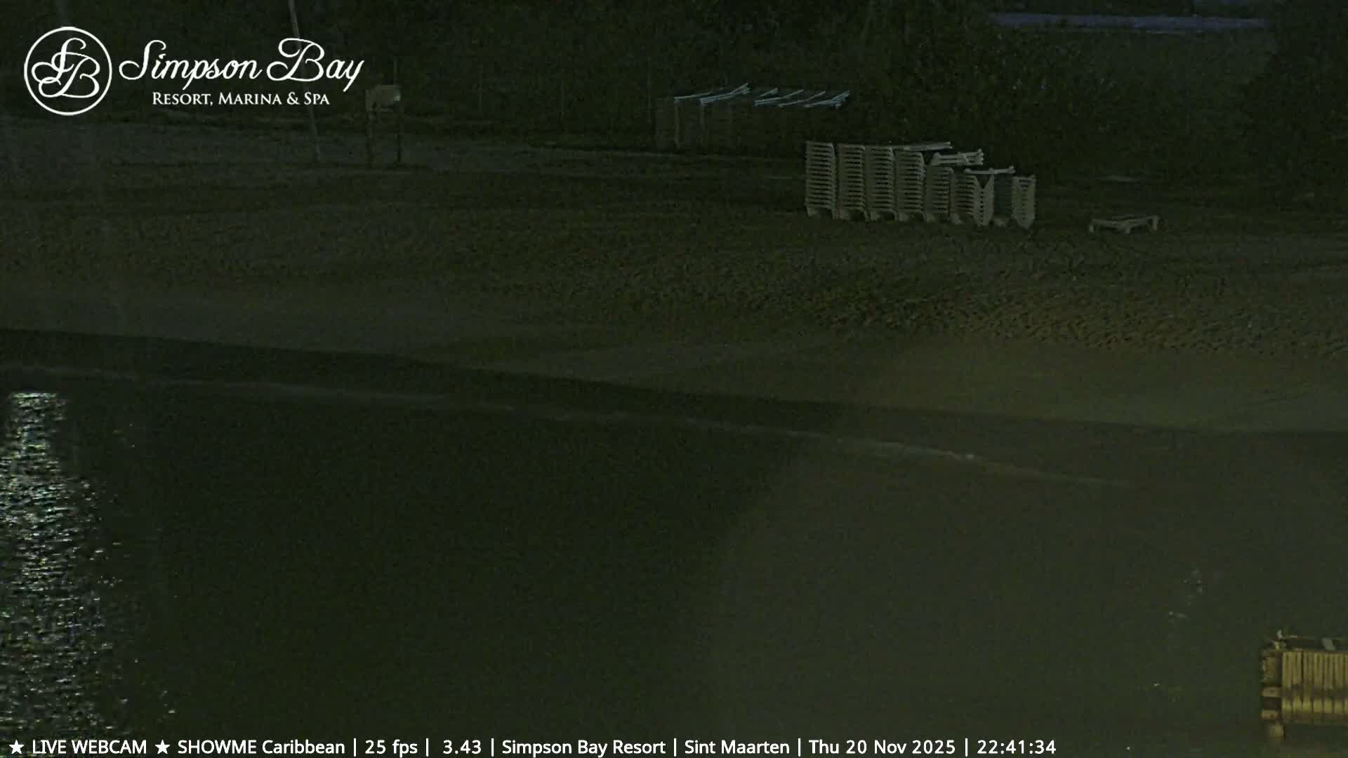 Carribean , Sint Maarten Kim Sha Beach Live Cam - Simpson Bay, Sint Maarten, Netherland