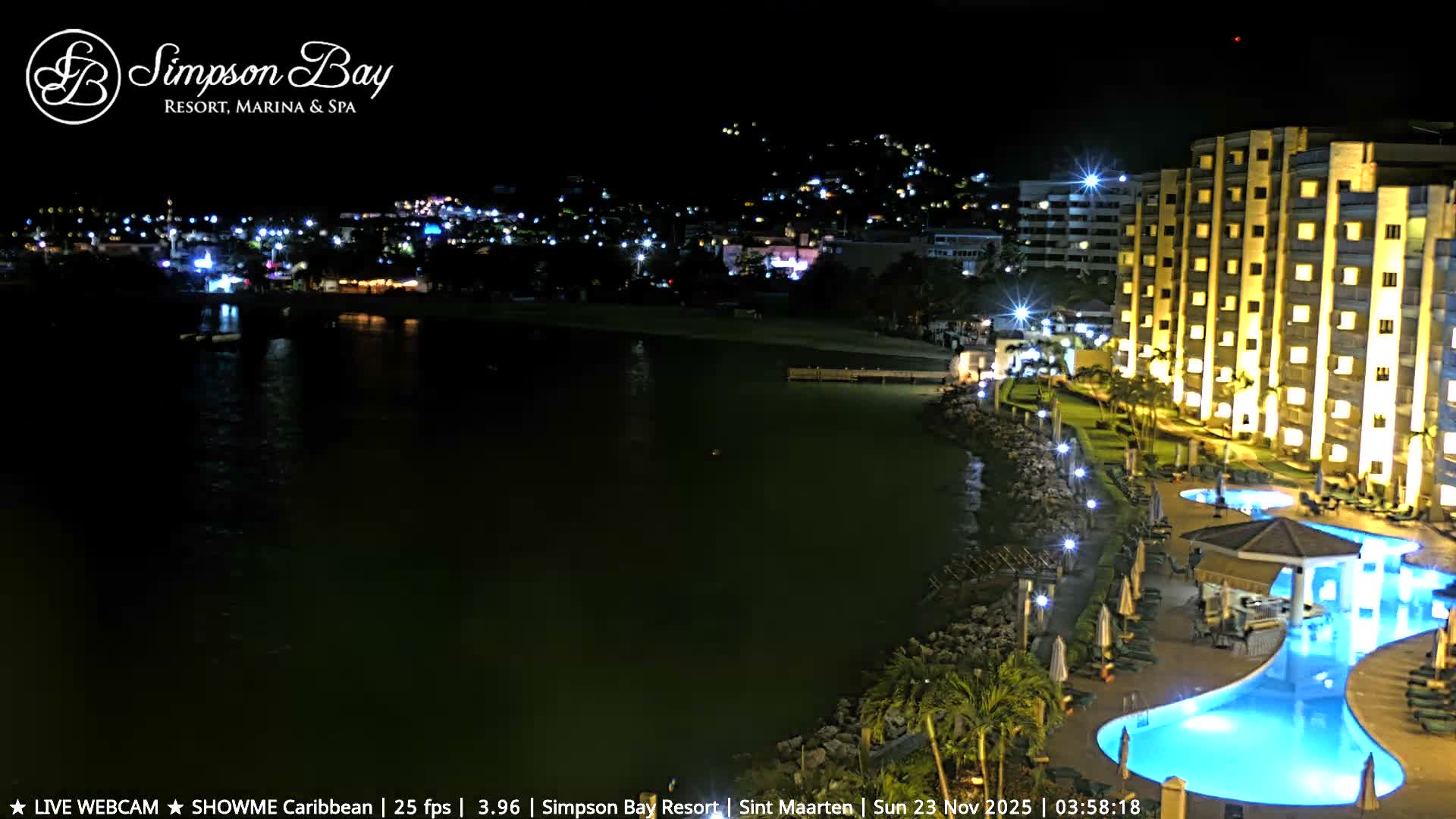 Carribean , Sint Maarten Kim Sha Beach Live Cam - Simpson Bay, Sint Maarten, Netherland