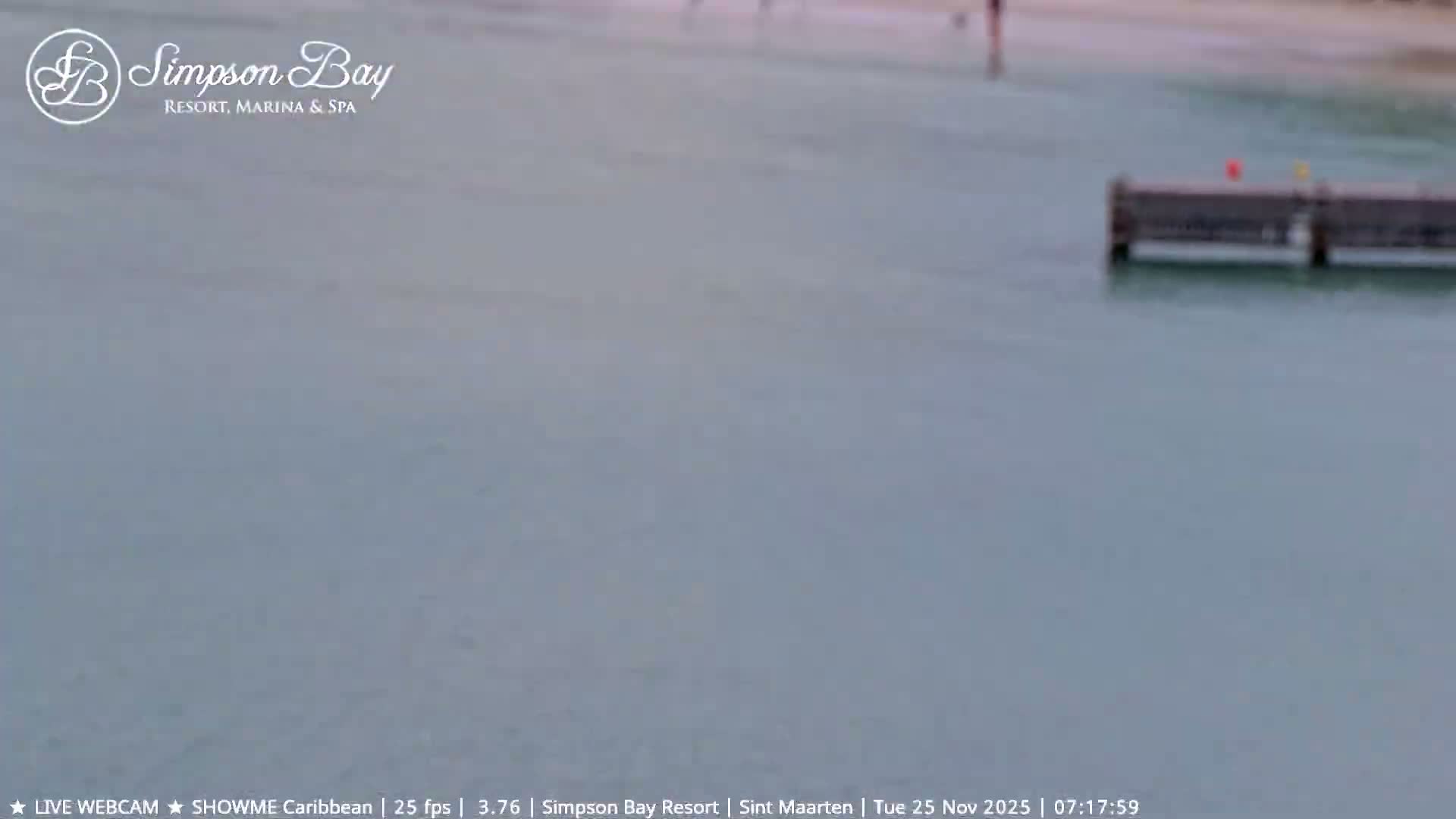 Carribean , Sint Maarten Kim Sha Beach Live Cam - Simpson Bay, Sint Maarten, Netherland