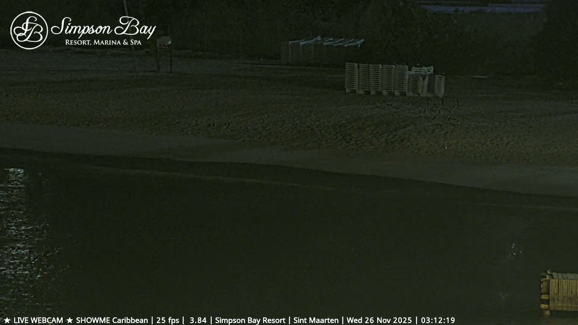 Carribean , Sint Maarten Kim Sha Beach Live Cam - Simpson Bay, Sint Maarten, Netherland