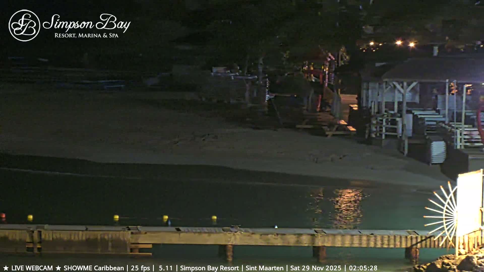 Carribean , Sint Maarten Kim Sha Beach Live Cam - Simpson Bay, Sint Maarten, Netherland