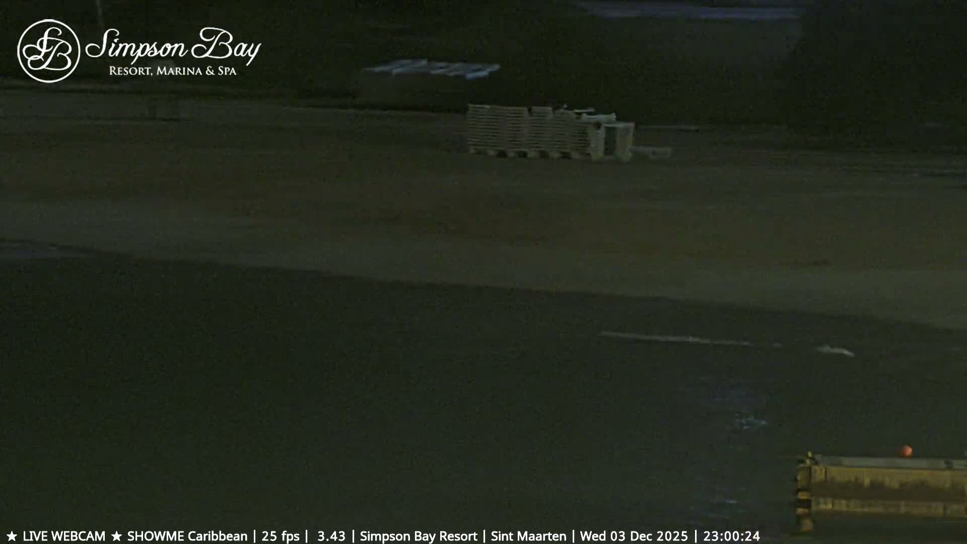 Carribean , Sint Maarten Kim Sha Beach Live Cam - Simpson Bay, Sint Maarten, Netherland