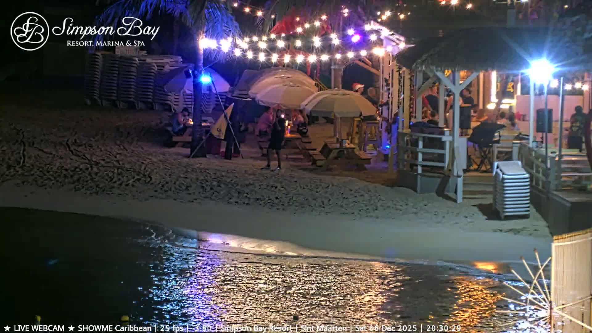 Carribean , Sint Maarten Kim Sha Beach Live Cam - Simpson Bay, Sint Maarten, Netherland