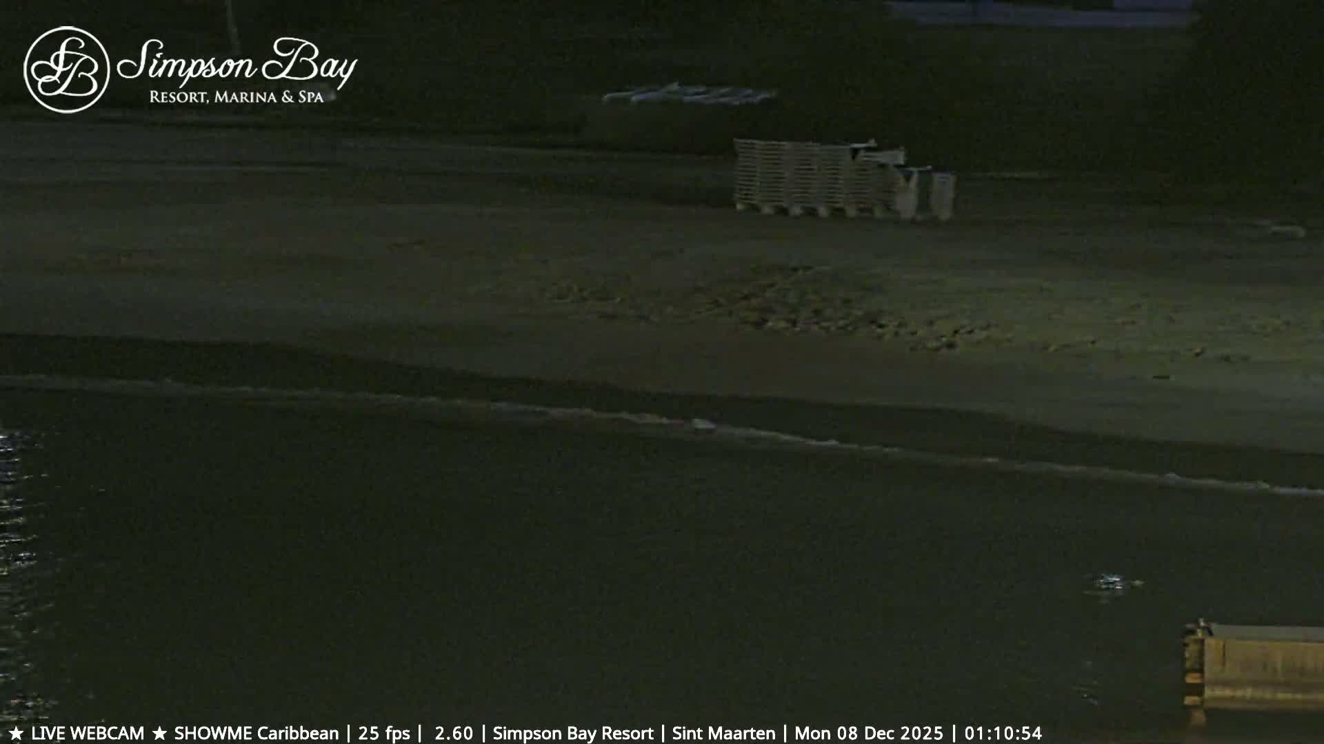 Carribean , Sint Maarten Kim Sha Beach Live Cam - Simpson Bay, Sint Maarten, Netherland