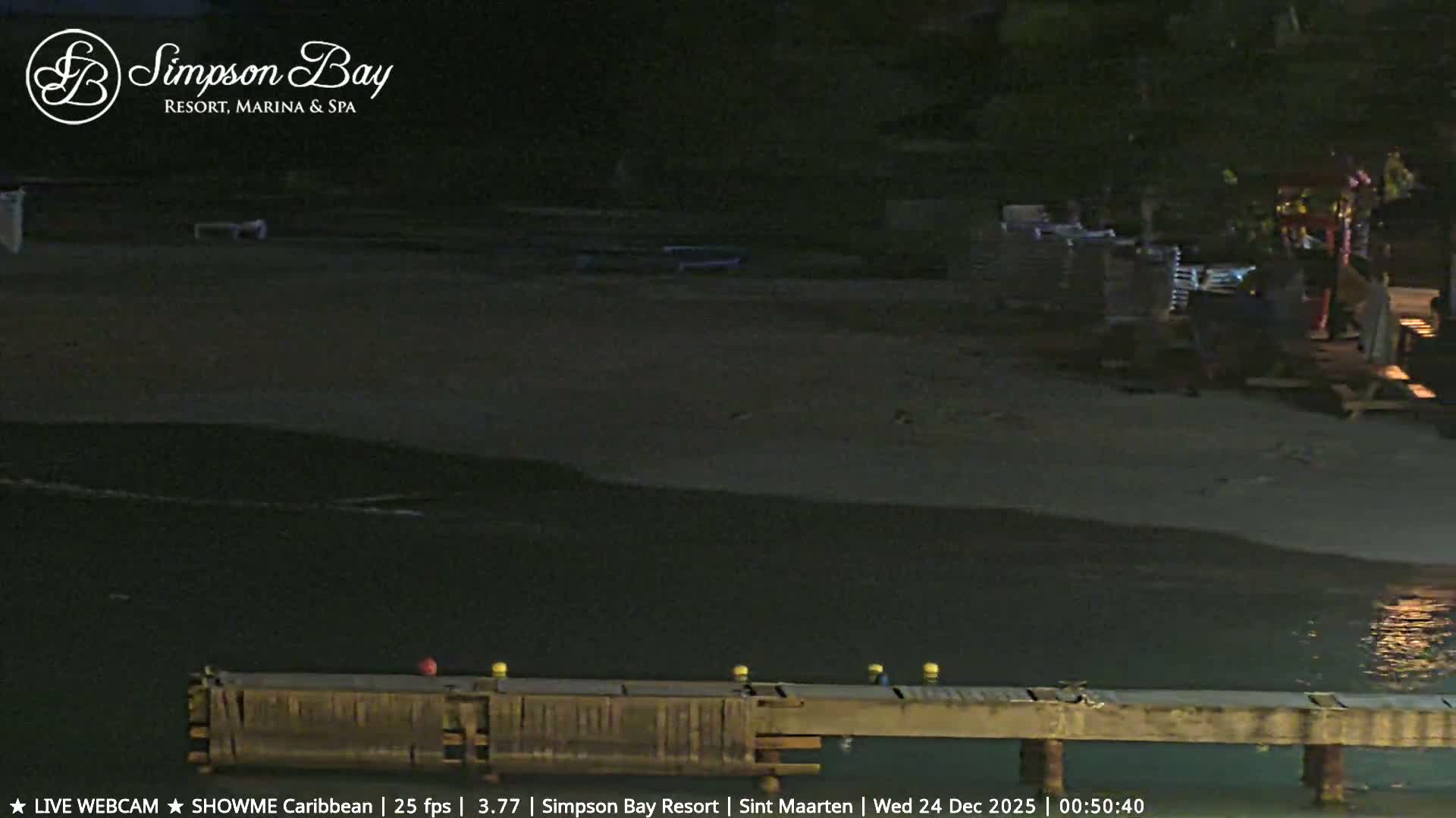 Carribean , Sint Maarten Kim Sha Beach Live Cam - Simpson Bay, Sint Maarten, Netherland