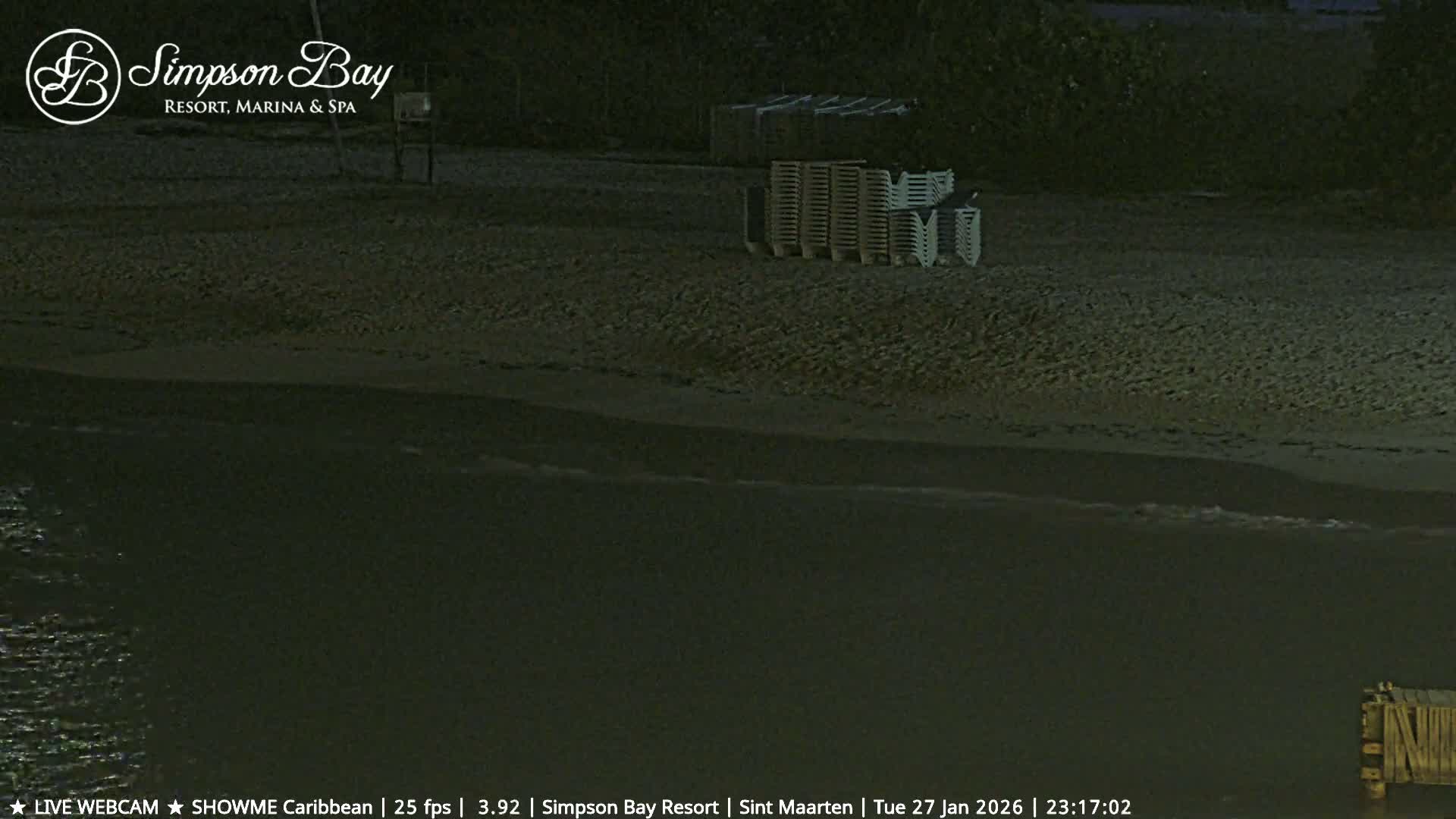 Carribean , Sint Maarten Kim Sha Beach Live Cam - Simpson Bay, Sint Maarten, Netherland