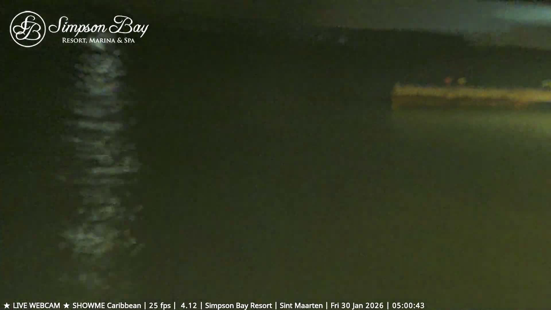 Carribean , Sint Maarten Kim Sha Beach Live Cam - Simpson Bay, Sint Maarten, Netherland