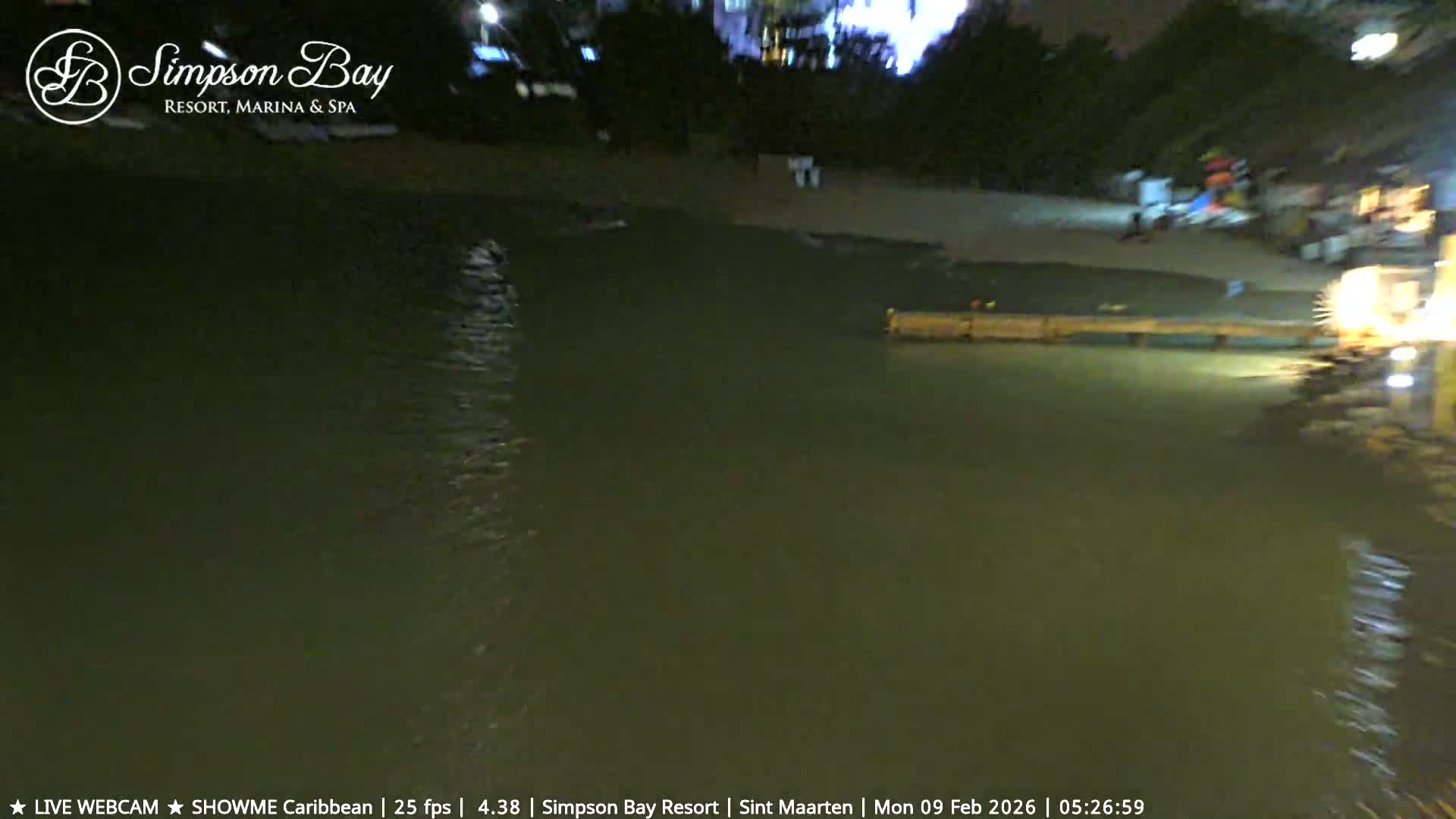 Carribean , Sint Maarten Kim Sha Beach Live Cam - Simpson Bay, Sint Maarten, Netherland