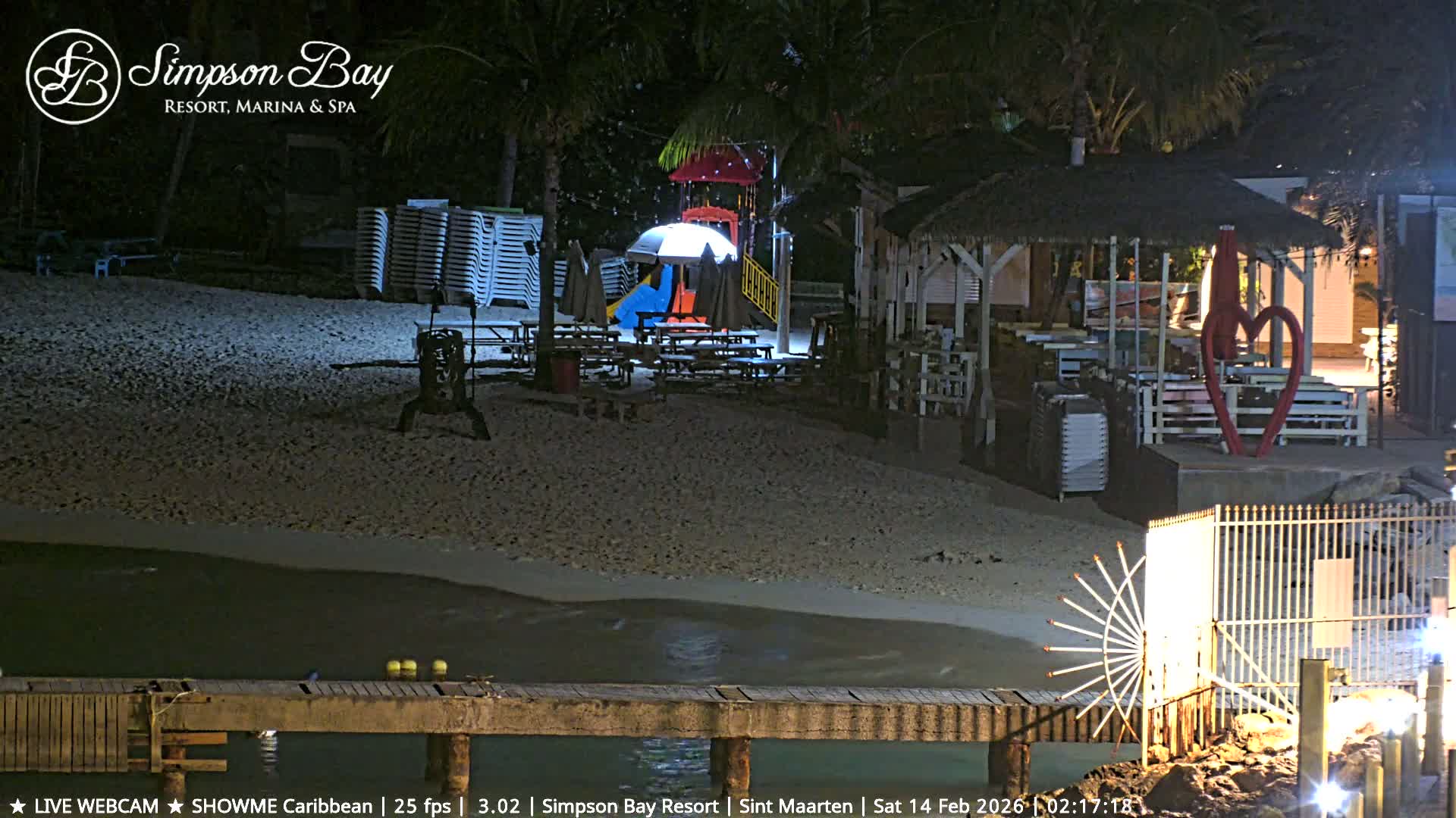 Carribean , Sint Maarten Kim Sha Beach Live Cam - Simpson Bay, Sint Maarten, Netherland