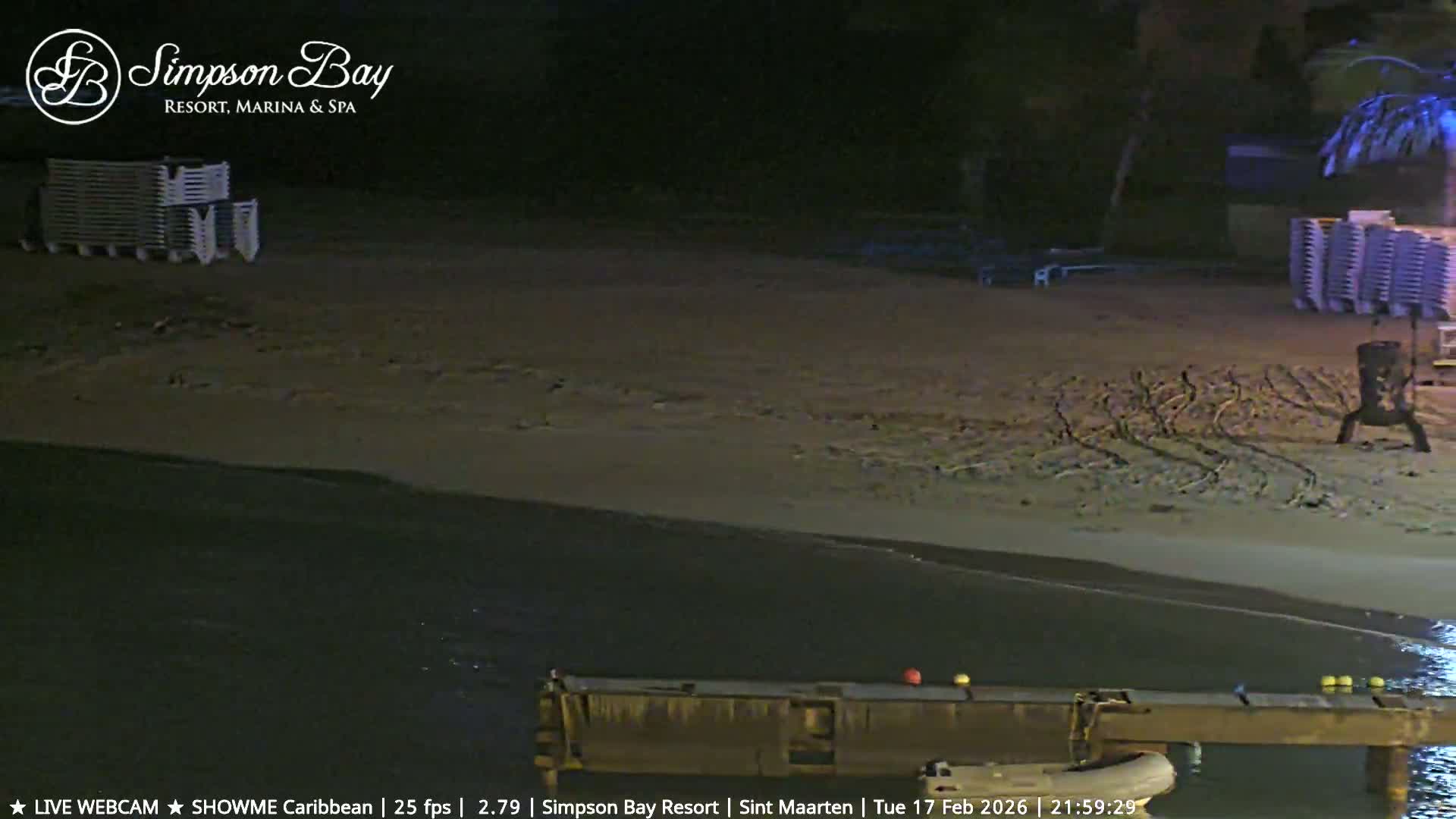 Carribean , Sint Maarten Kim Sha Beach Live Cam - Simpson Bay, Sint Maarten, Netherland