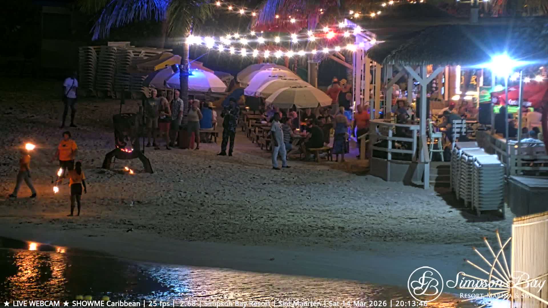 Carribean , Sint Maarten Kim Sha Beach Live Cam - Simpson Bay, Sint Maarten, Netherland