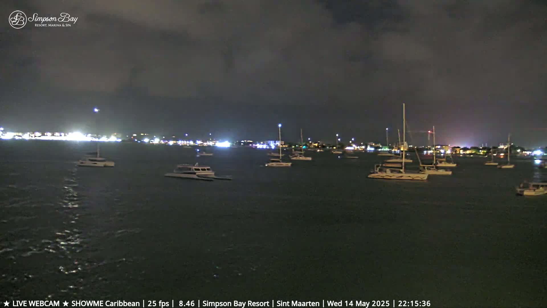Carribean, Atlantic Ocean, Simpson Bay & Village Live Cam - Simpson Bay, Sint Maarten, Netherland