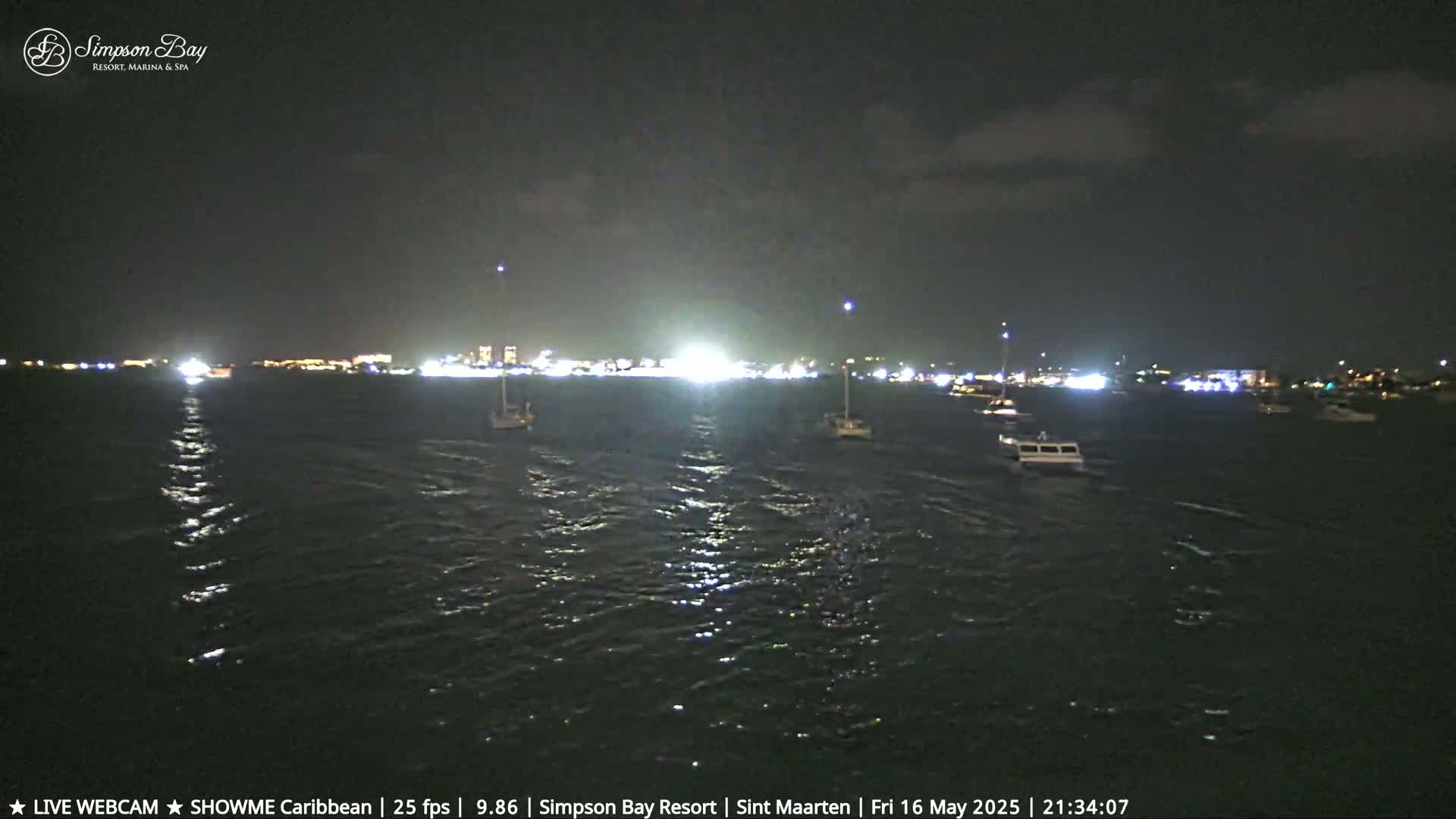 Carribean, Atlantic Ocean, Simpson Bay & Village Live Cam - Simpson Bay, Sint Maarten, Netherland
